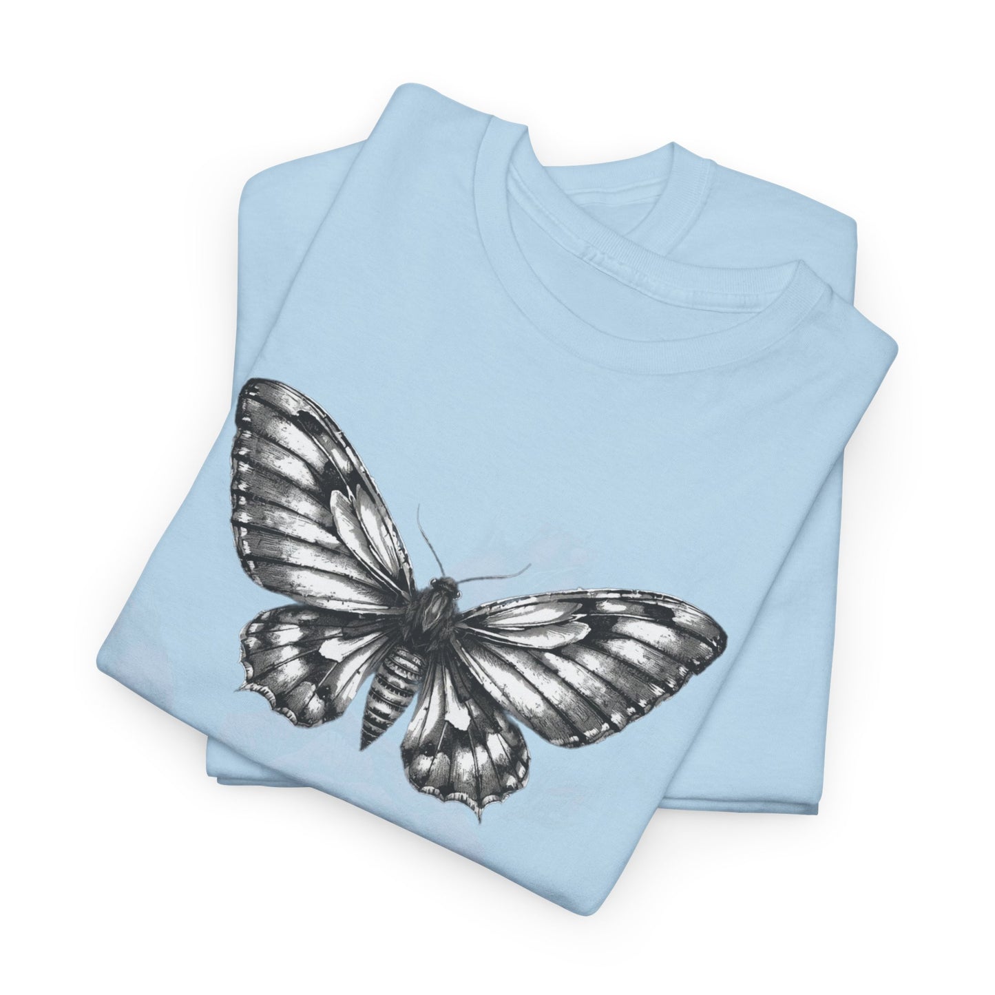 Gothic Y2k Butterfly Graphic Unisex Heavy Cotton Tee