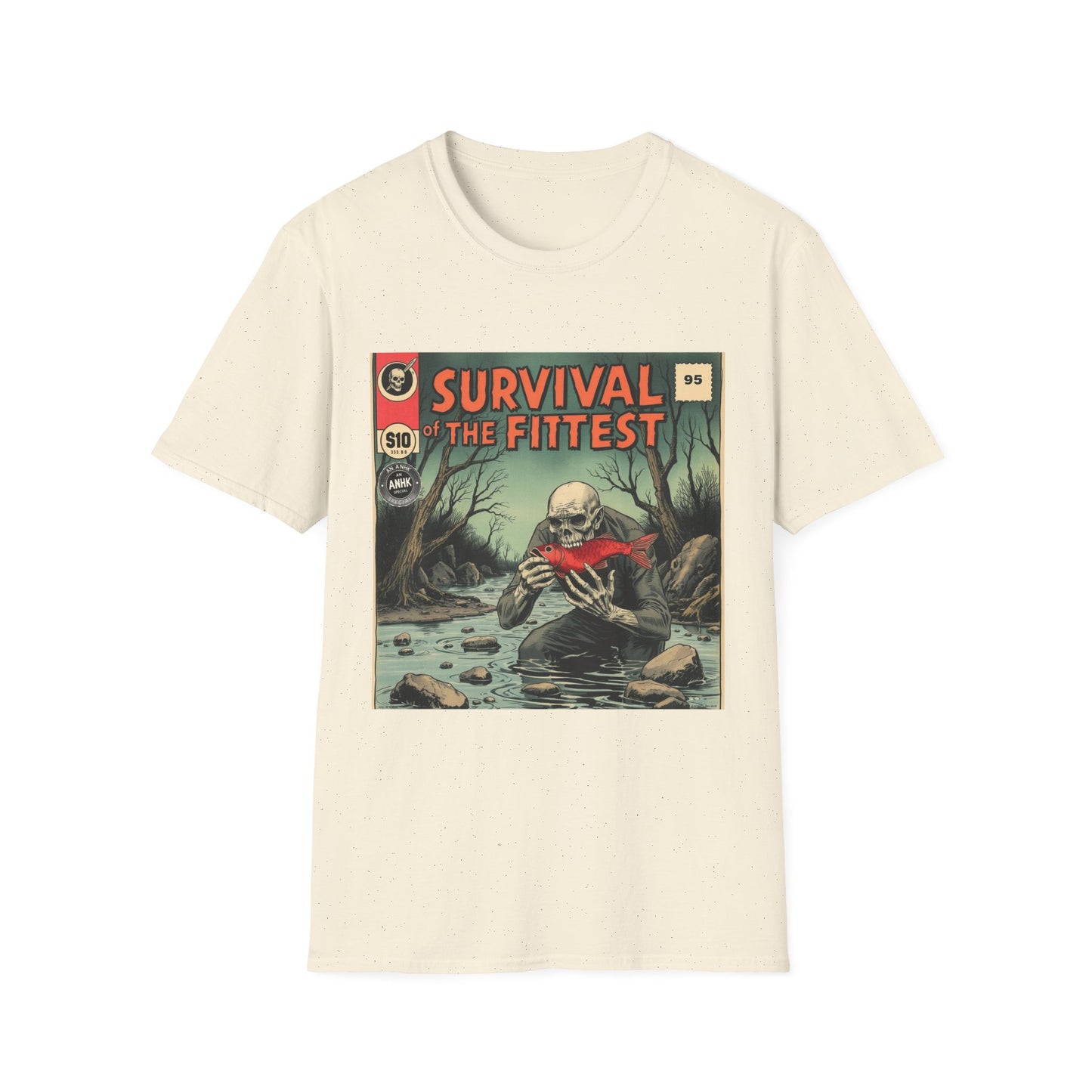 Vintage Comic Cover 'Survival' T-Shirt, Retro Style Tee