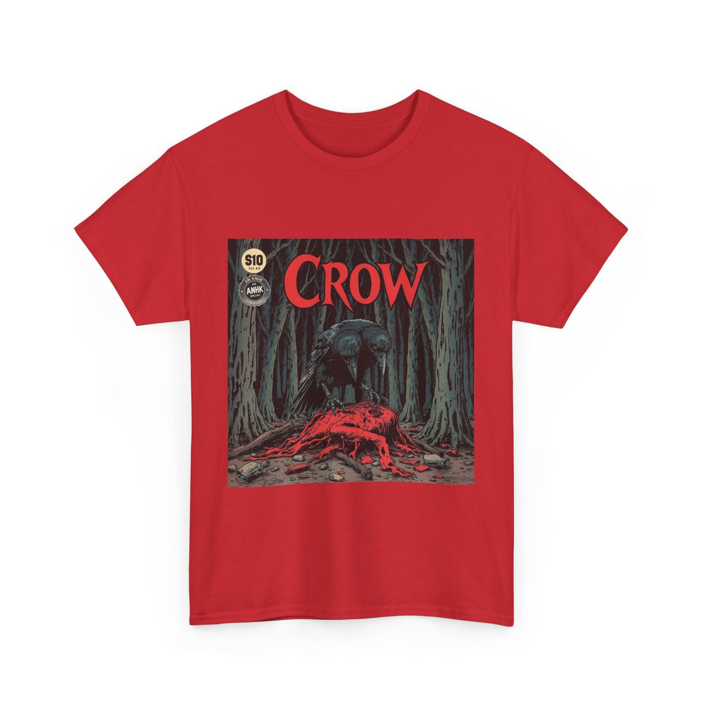 Vintage Comic Cover Crow Graphic Tee