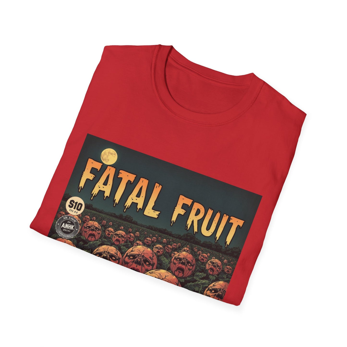 Vintage Comic Cover 'Fatal Fruit' Unisex Softstyle T-Shirt