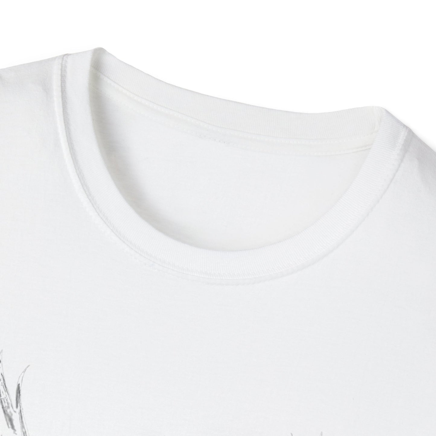 Gothic Y2k Unisex Softstyle T-Shirt with Edgy Sword Design
