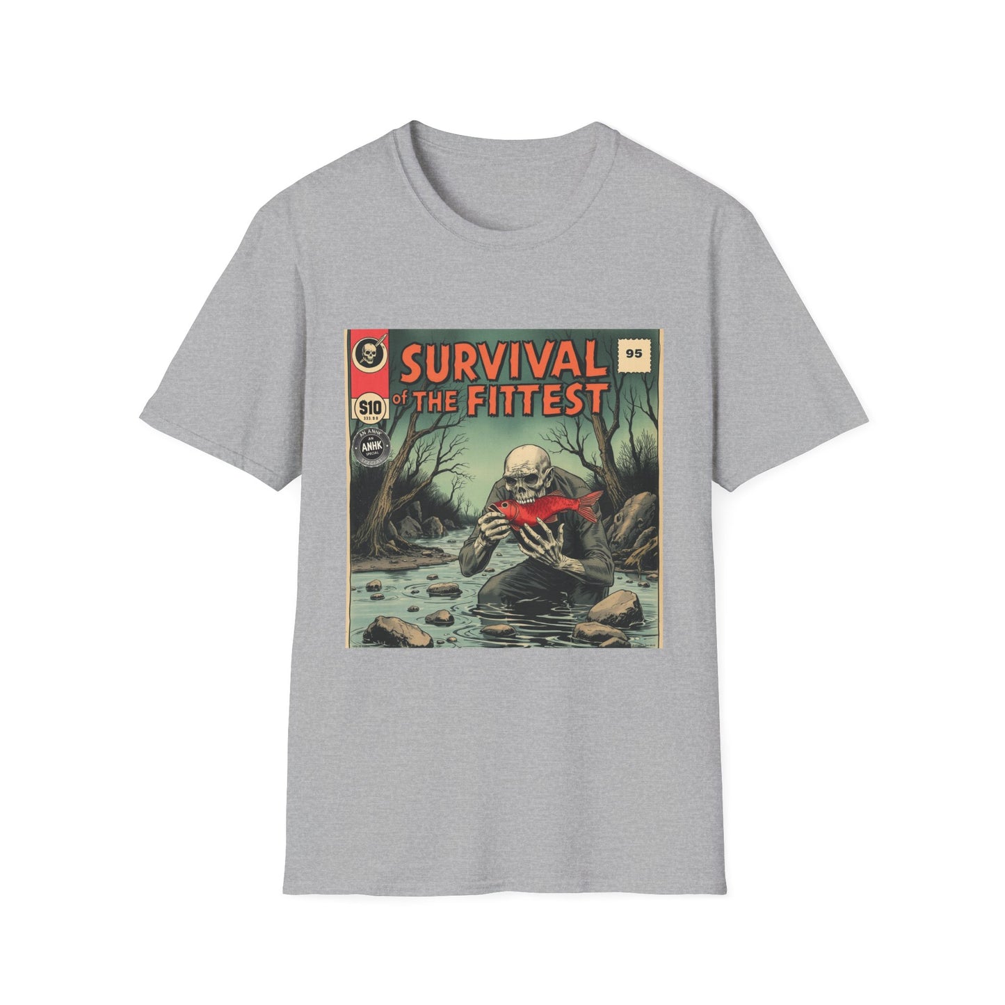 Vintage Comic Cover 'Survival of the Fittest' T-Shirt