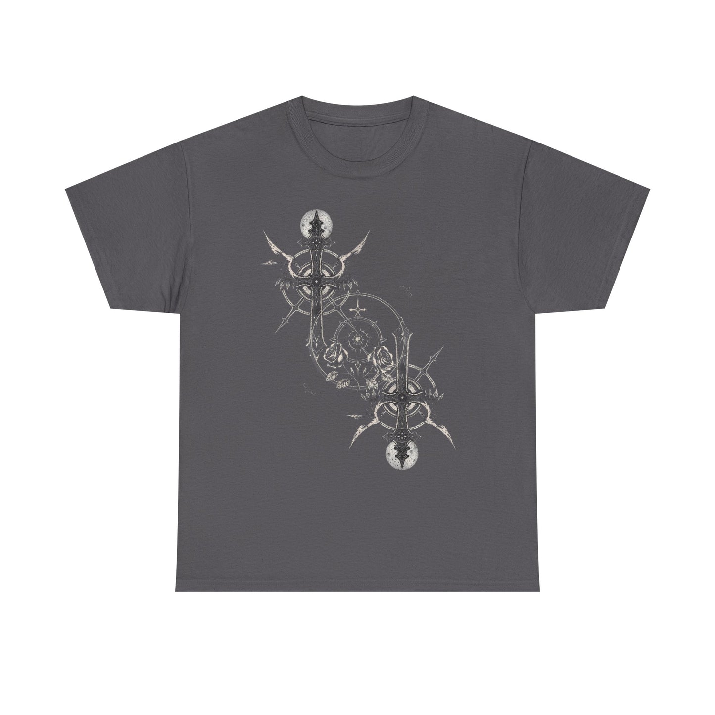 Gothic Y2k Cross Unisex Heavy Cotton Tee