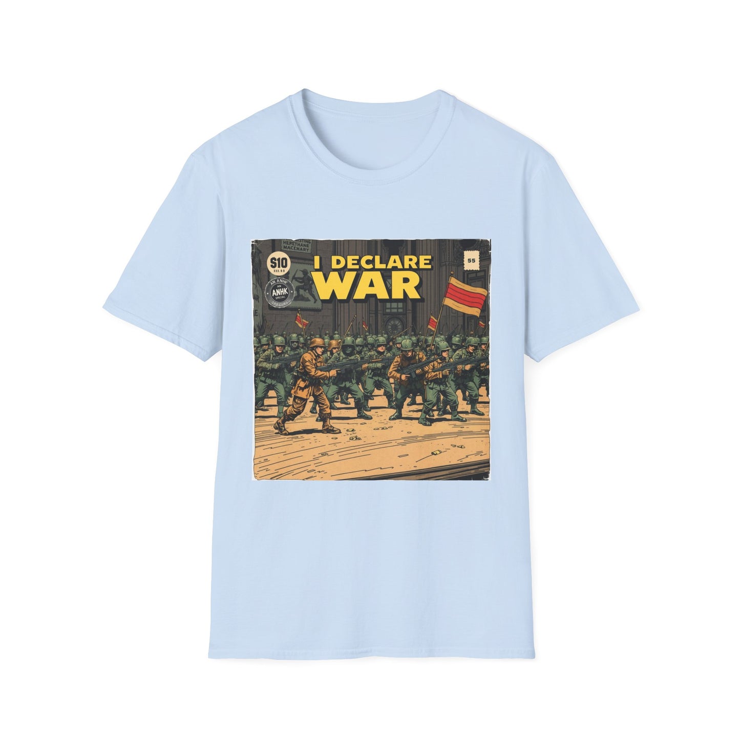 Vintage Comic Cover 'I Declare War' Graphic T-Shirt