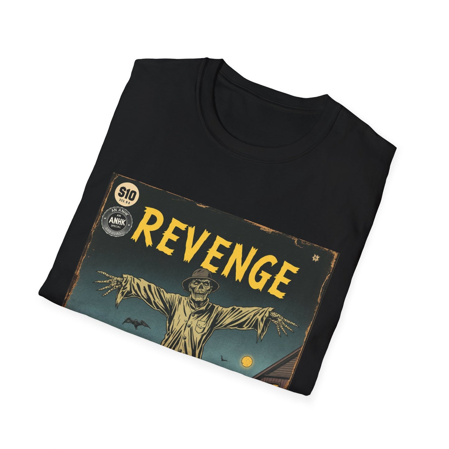 Vintage Comic Cover 'Scarecrow Revenge' T-Shirt