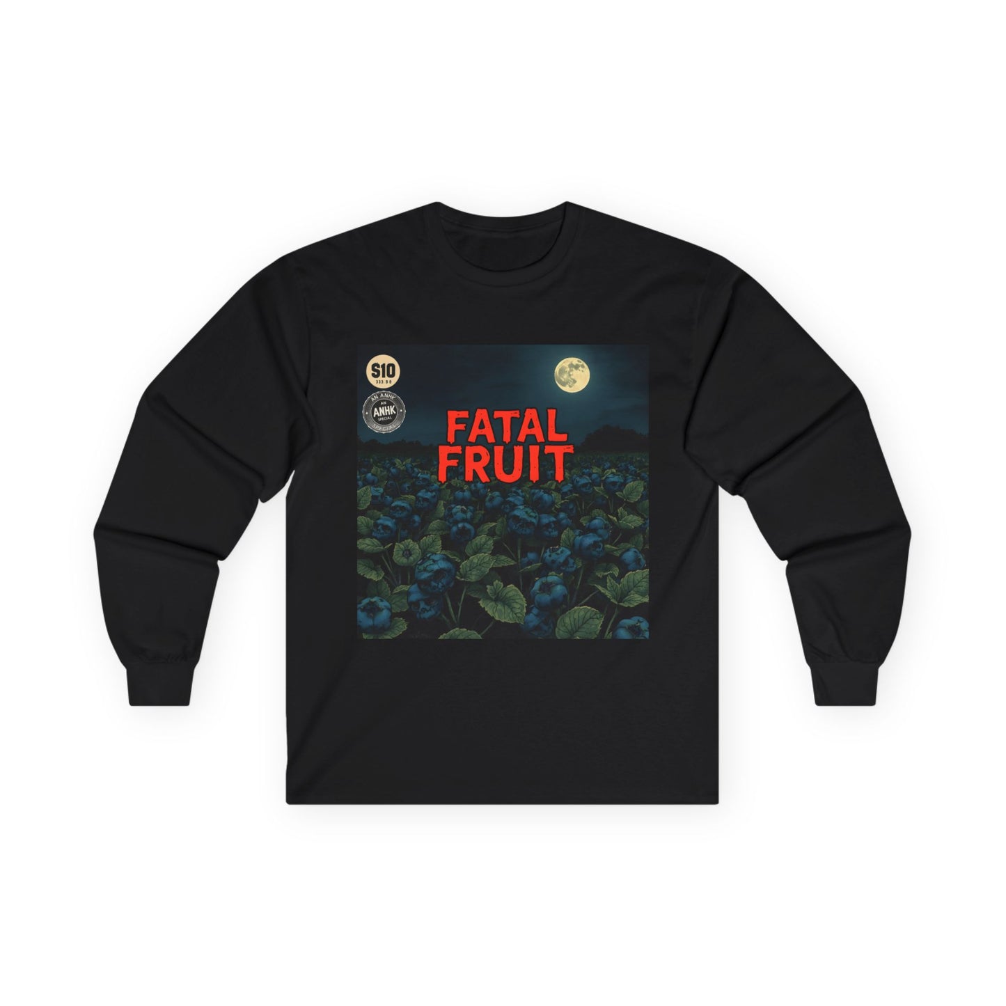 Fatal Fruit Long Sleeve Tee | Unisex Cotton T-Shirt for Casual Wear