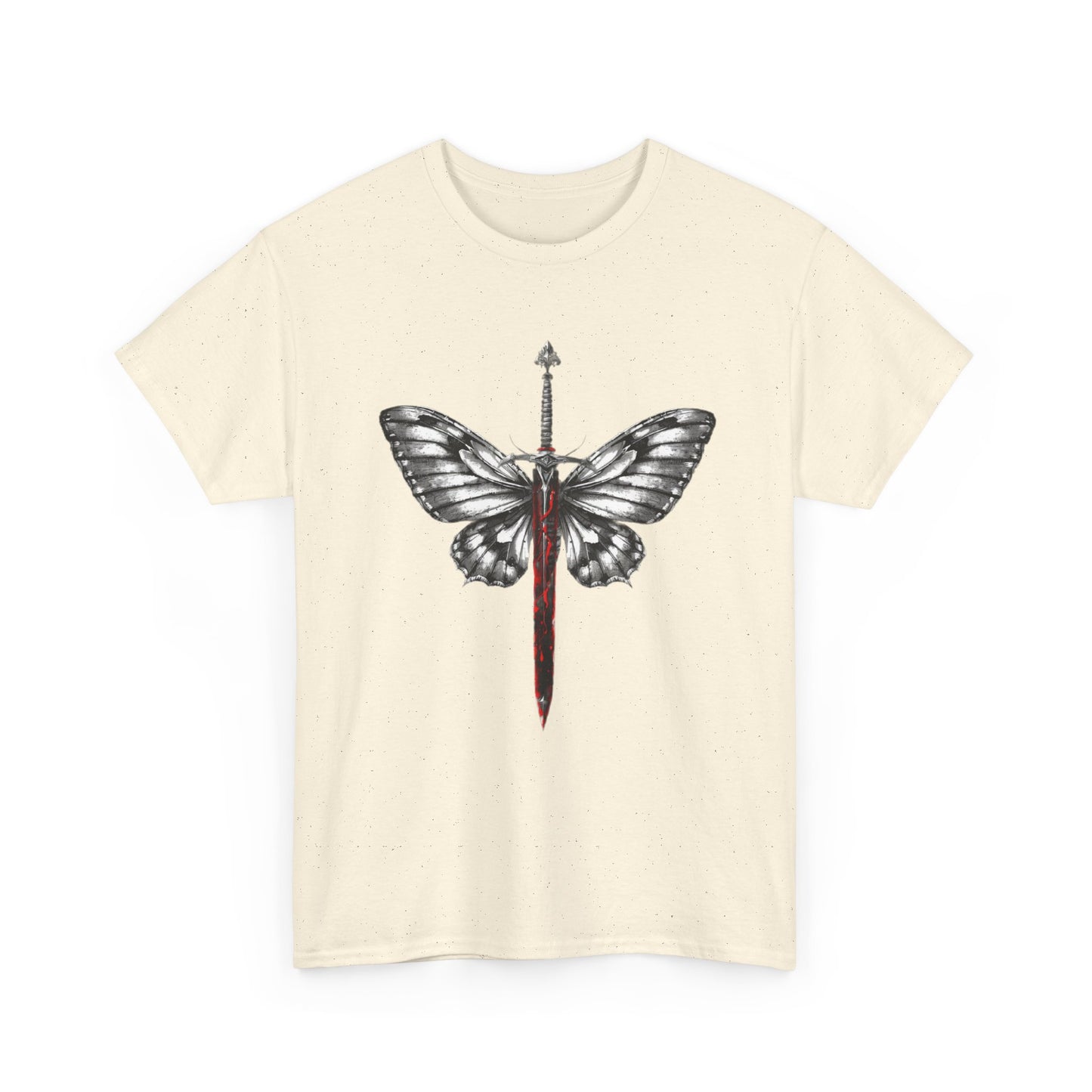 Gothic Y2k Butterfly Sword Graphic Tee