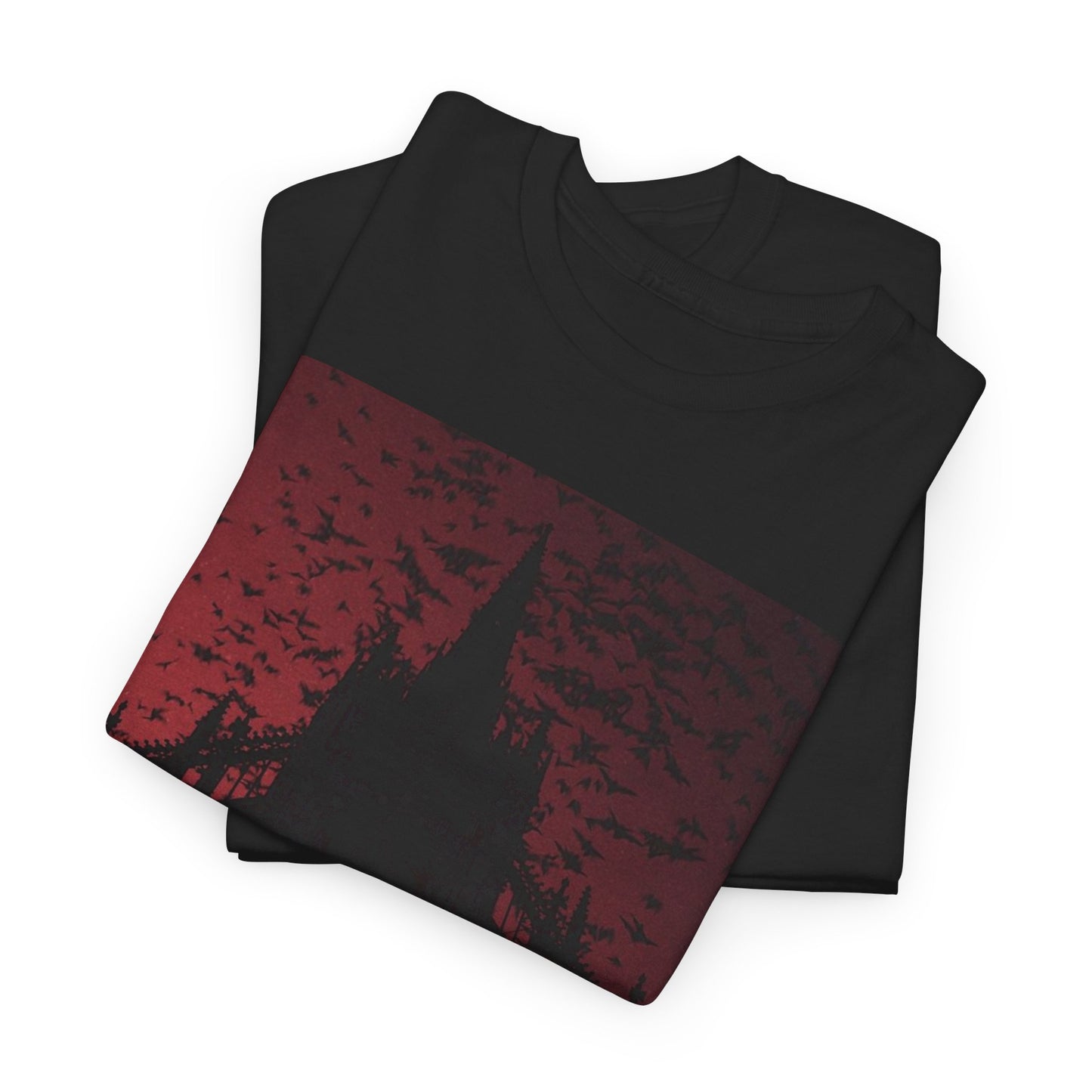 Dark Fantasy Cathedral Unisex Heavy Cotton Tee