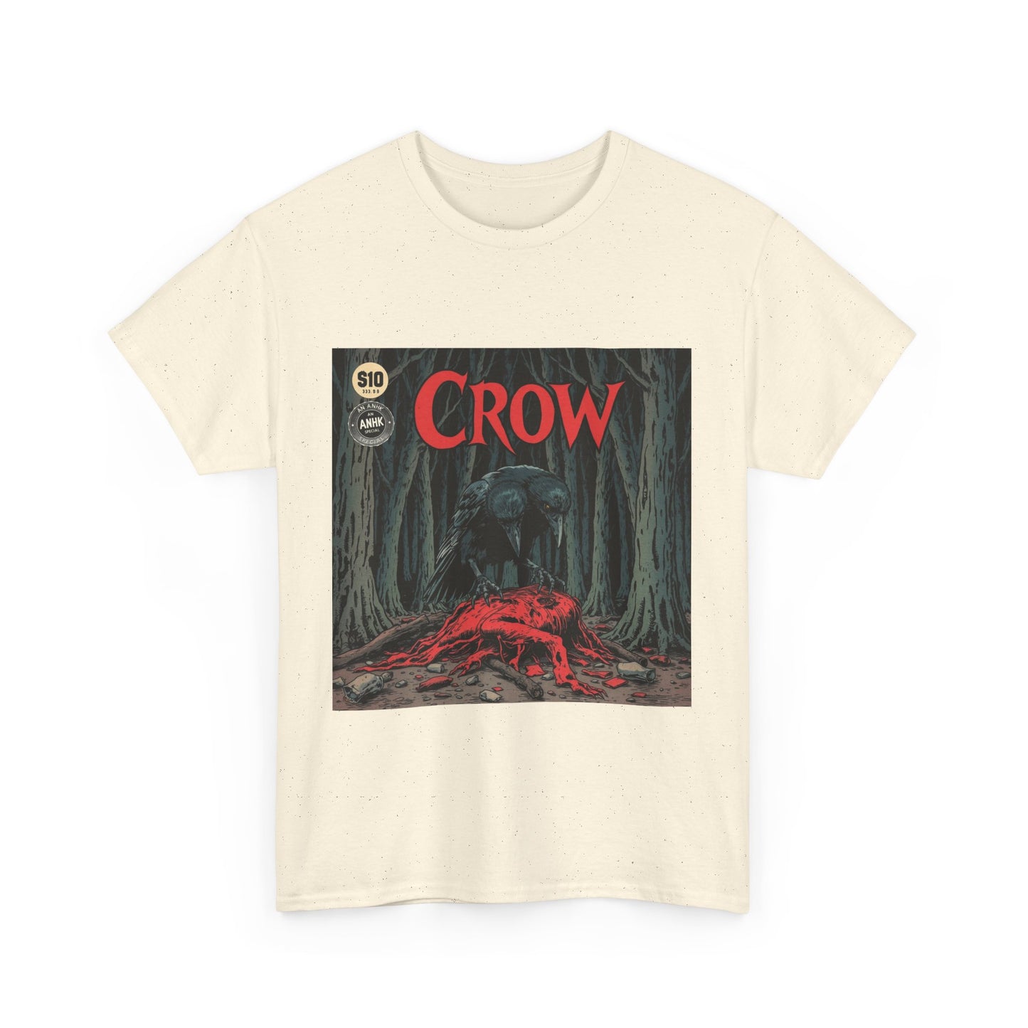 Vintage Comic Cover Crow Graphic Tee