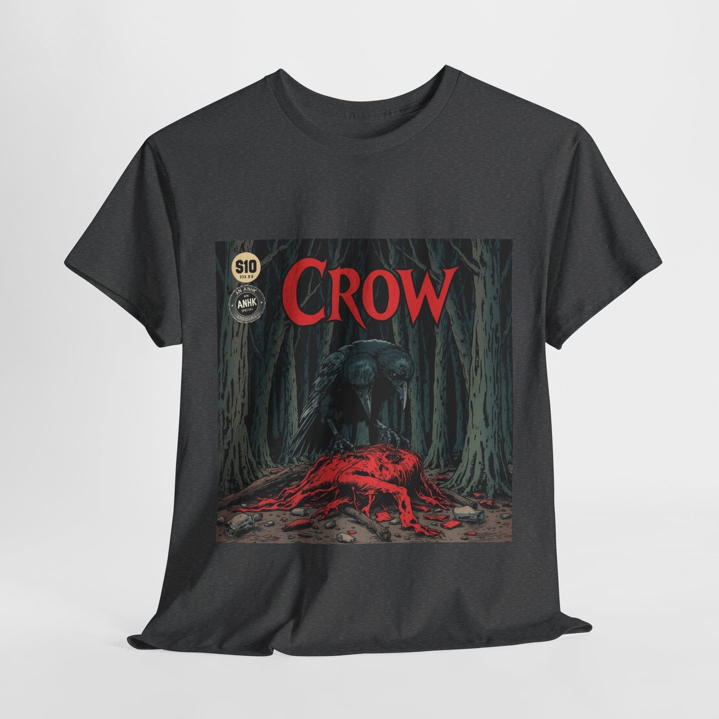 Vintage Comic Cover Crow Graphic Tee
