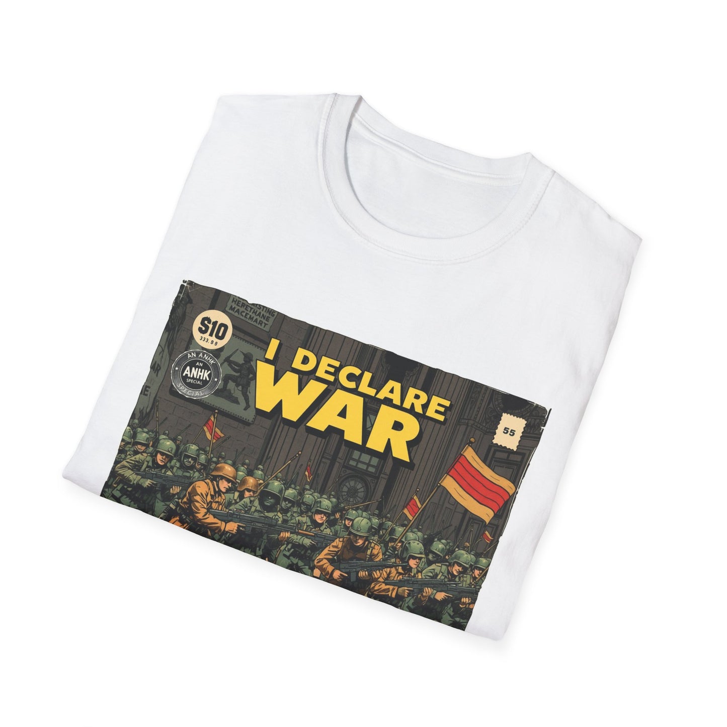 Vintage Comic Cover 'I Declare War' Graphic T-Shirt