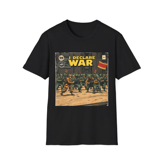 Vintage Comic Cover 'I Declare War' Graphic T-Shirt
