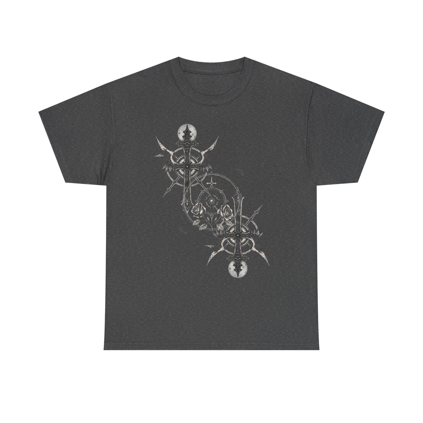 Gothic Y2k Cross Unisex Heavy Cotton Tee