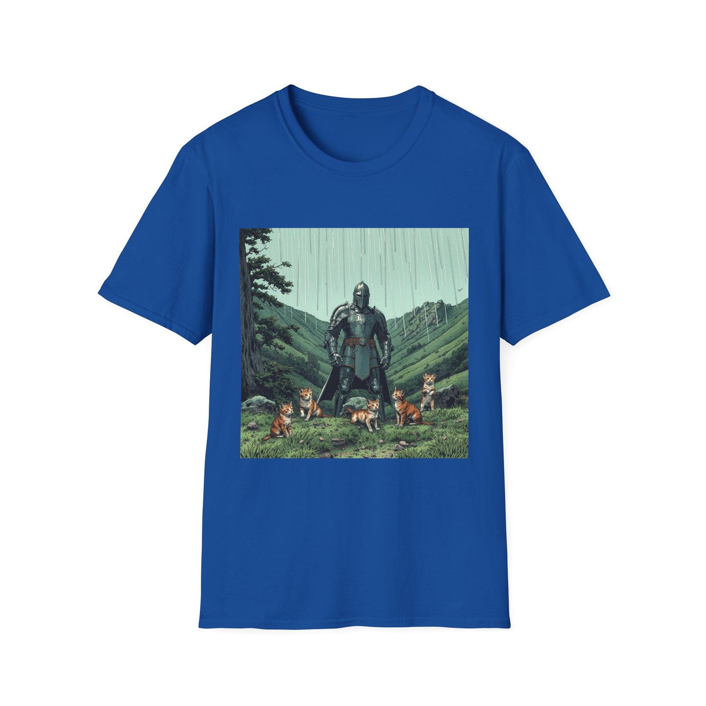 Vintage Comic Cover 'Knight Of Cats' T-Shirt