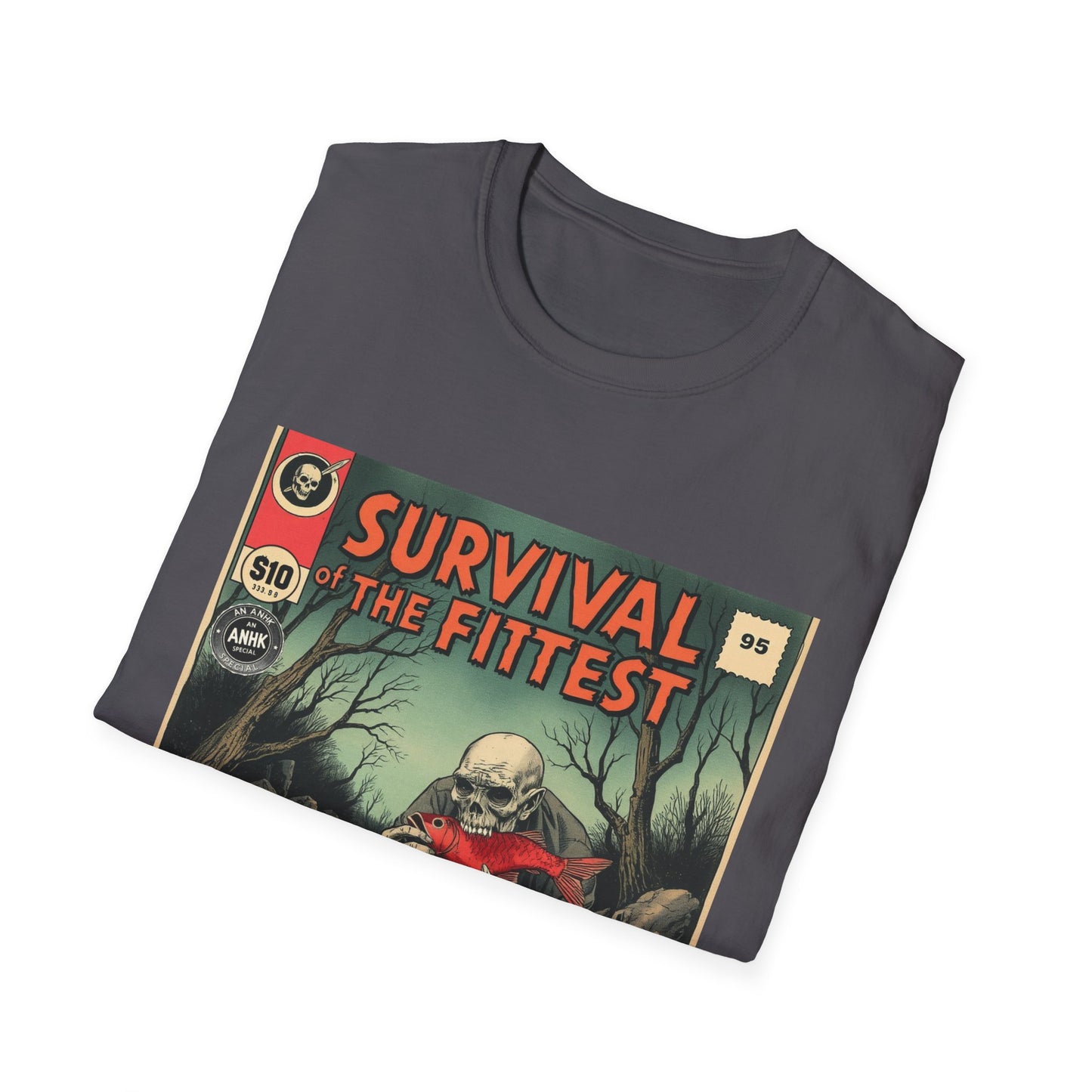 Vintage Comic Cover 'Survival of the Fittest' T-Shirt