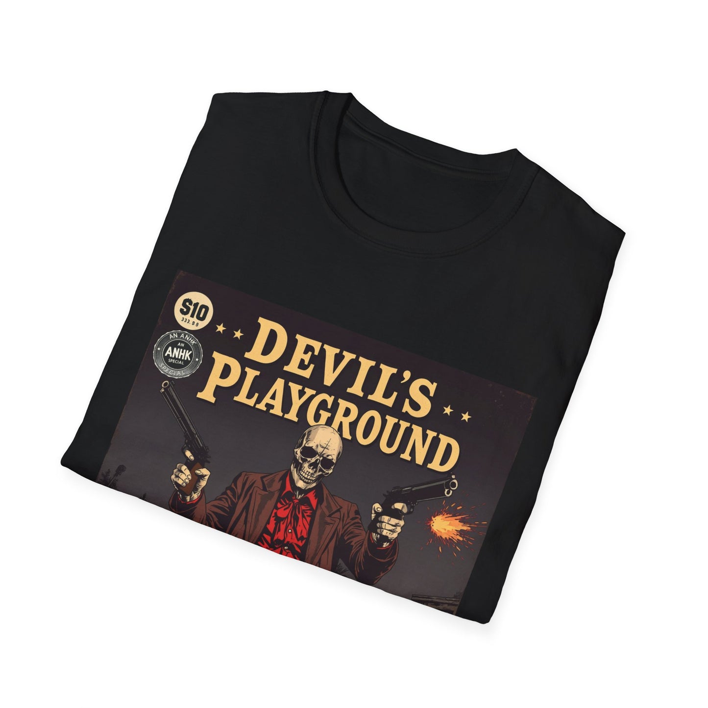 Vintage Comic Cover 'Devil's Playground' Graphic Tee
