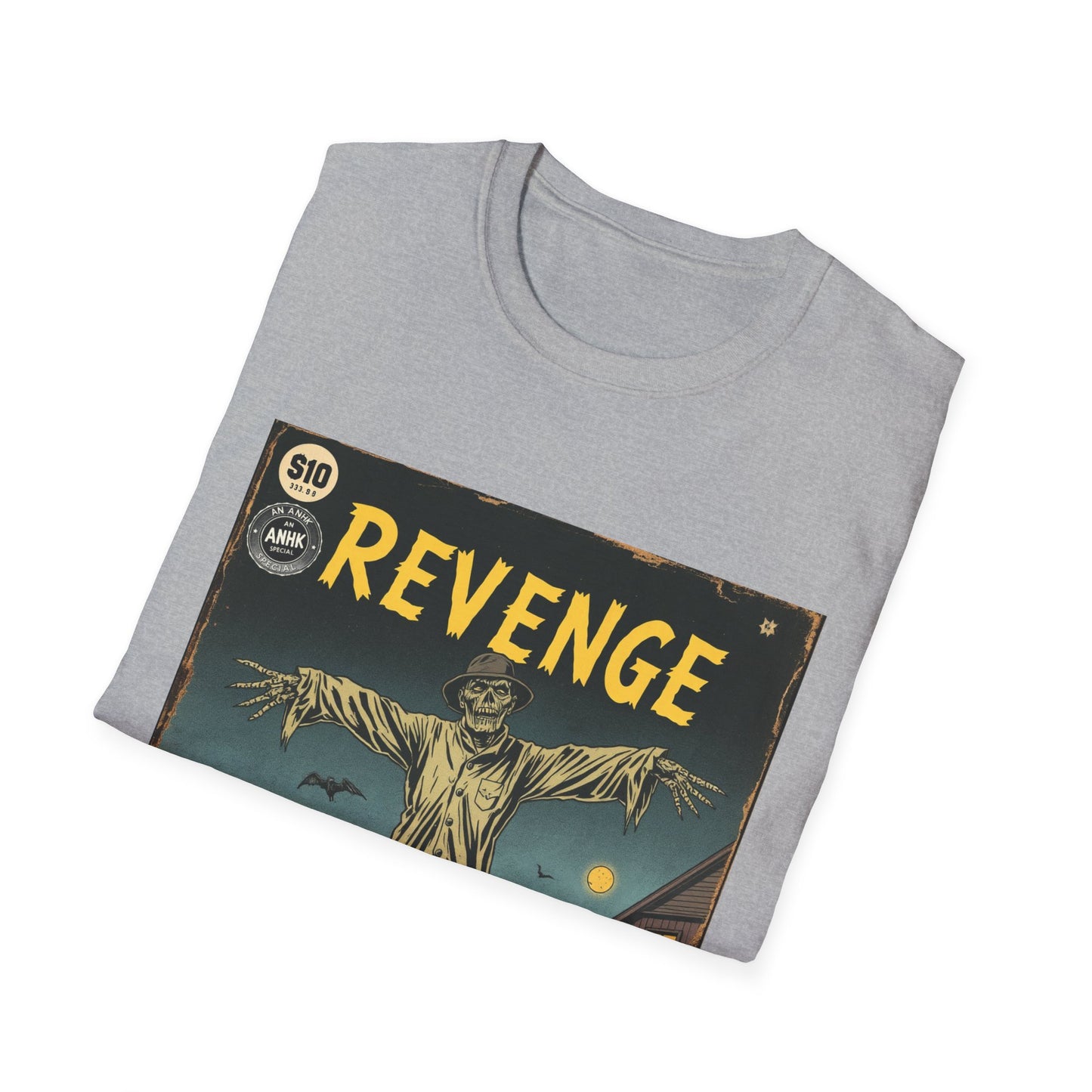Vintage Comic Cover 'Scarecrow Revenge' T-Shirt