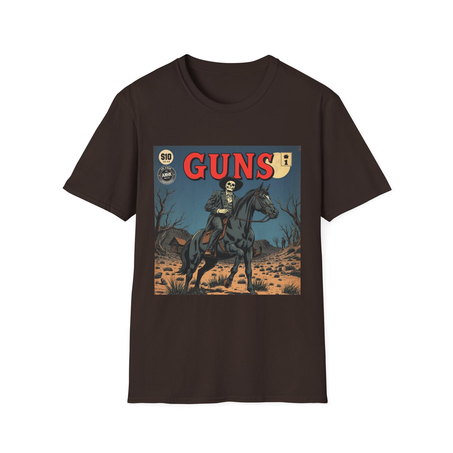 Vintage Comic Cover 'Guns' Graphic Tee