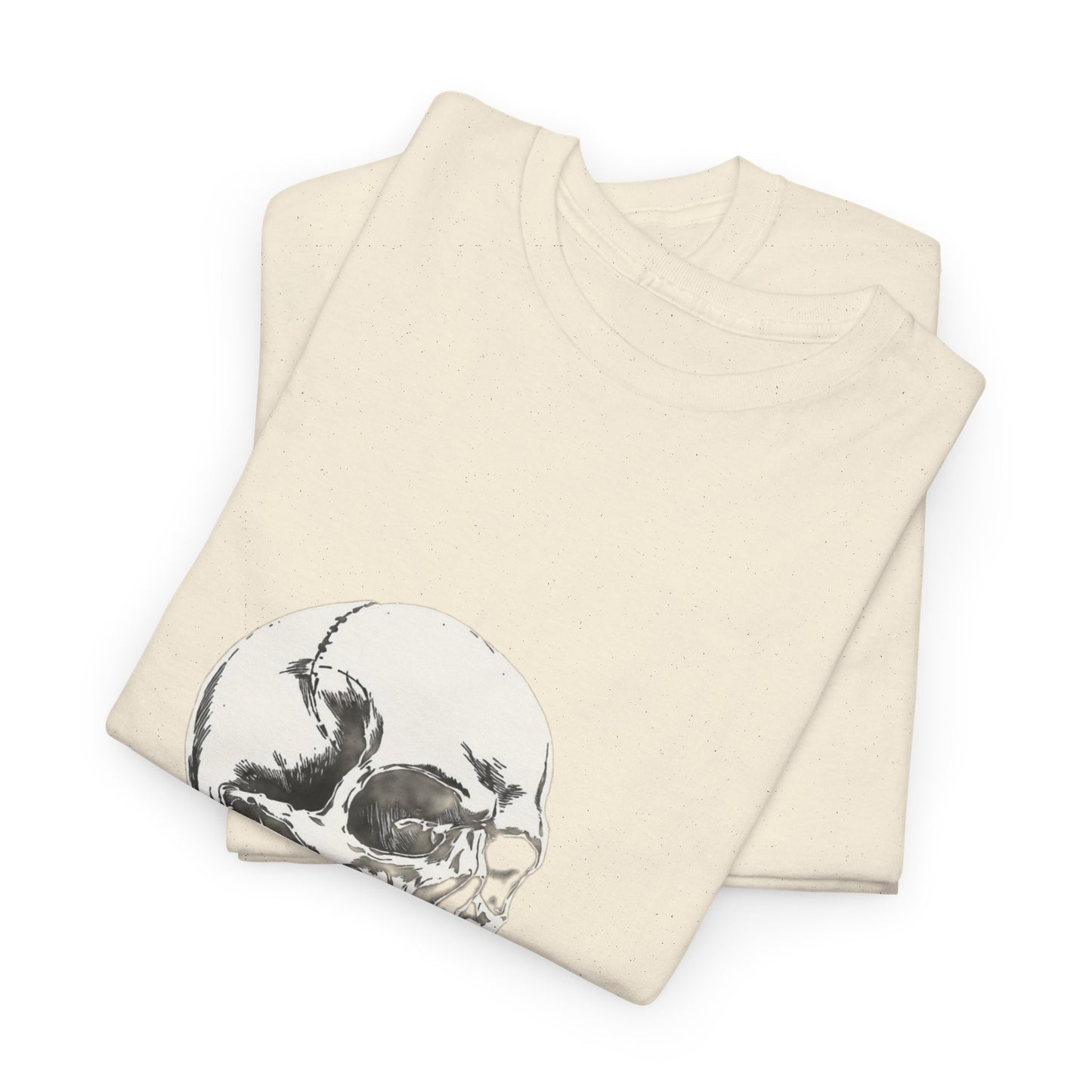 Skelly Goth Skull And Rose Unisex Heavy Cotton Tee