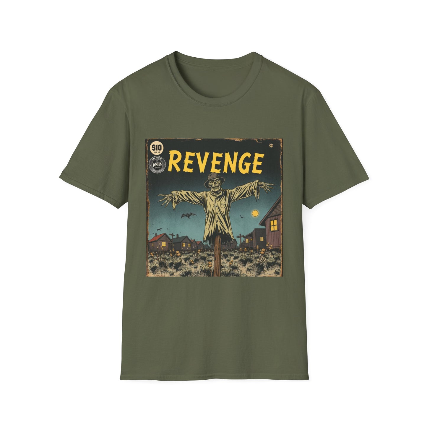 Vintage Comic Cover 'Scarecrow Revenge' T-Shirt