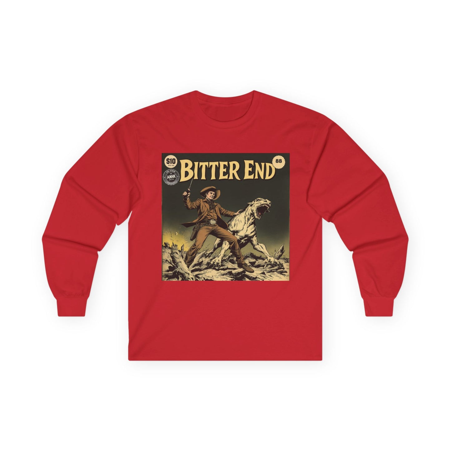 Vintage Comic Cover 'Bitter End' Long Sleeve Tee