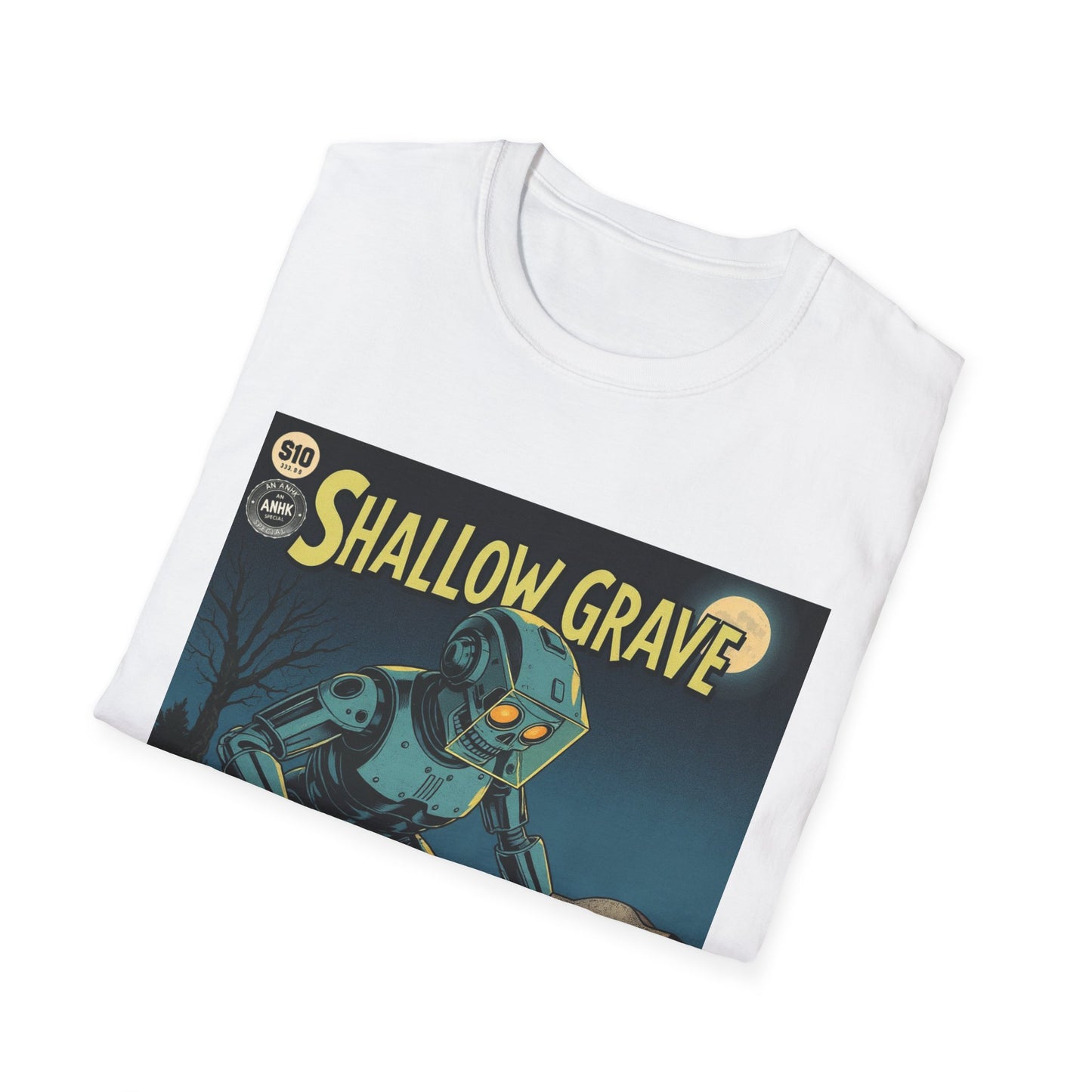 Vintage Comic Cover Shallow Grave Graphic T-Shirt
