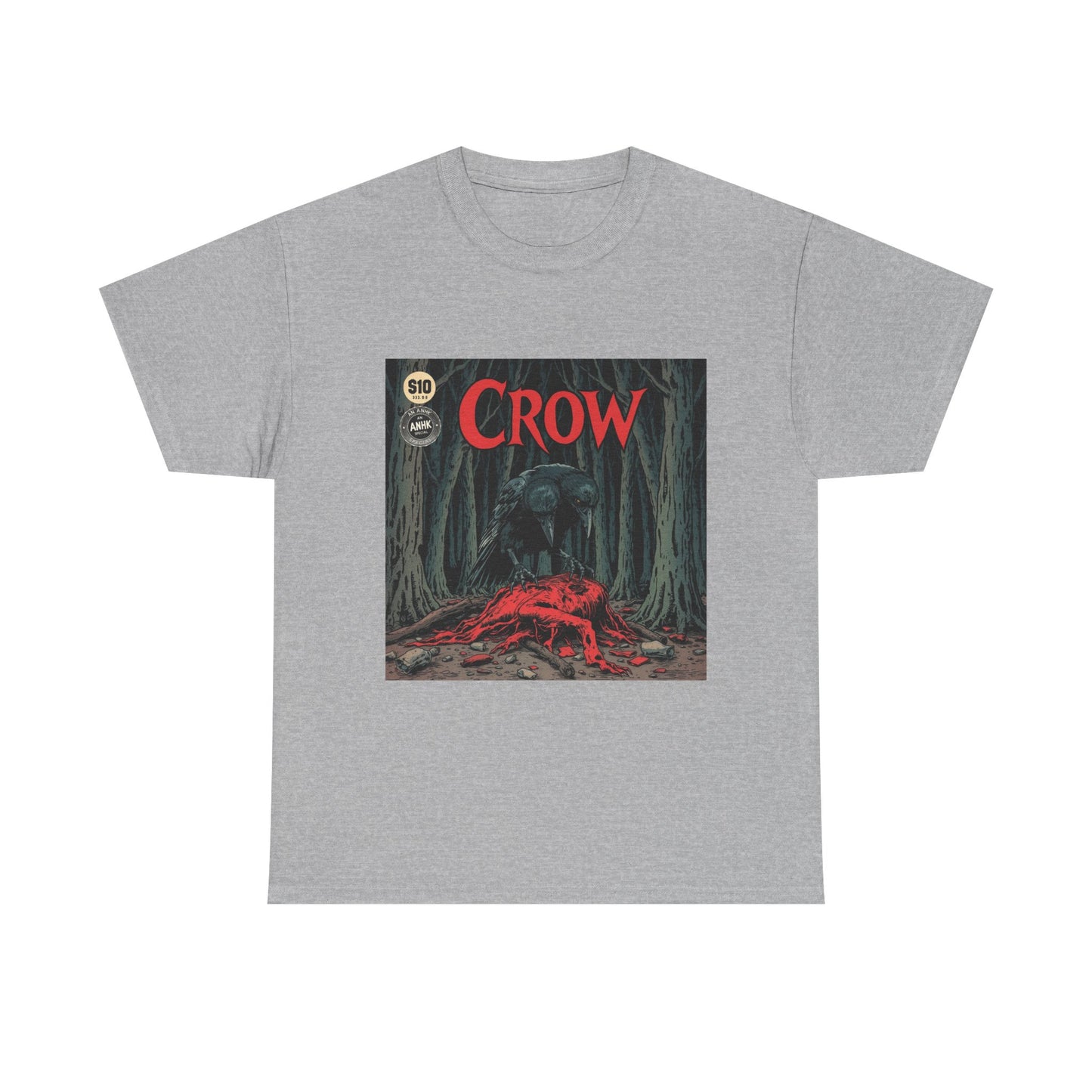 Vintage Comic Cover Crow Graphic Tee