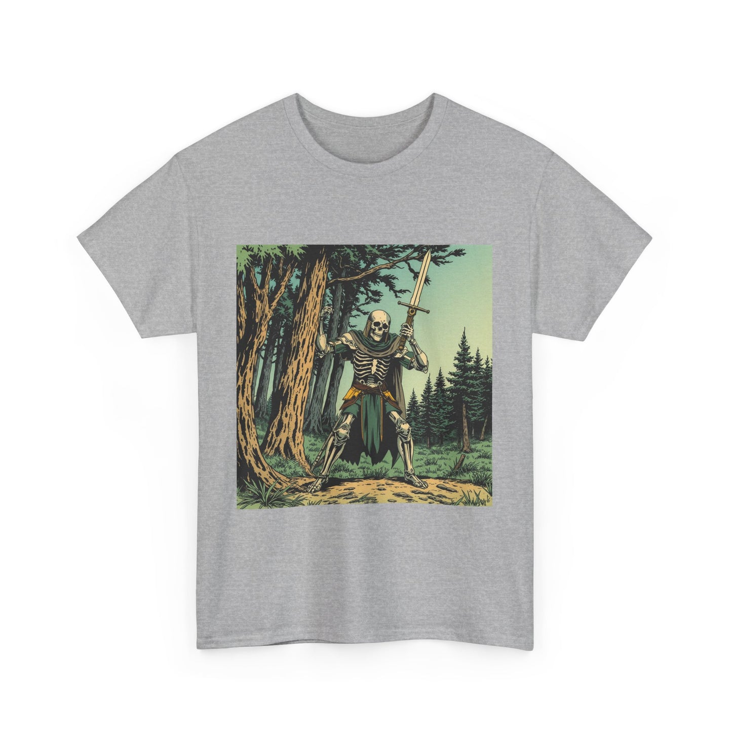 Skelly Goth Vintage Comic Cover Unisex Heavy Cotton Tee