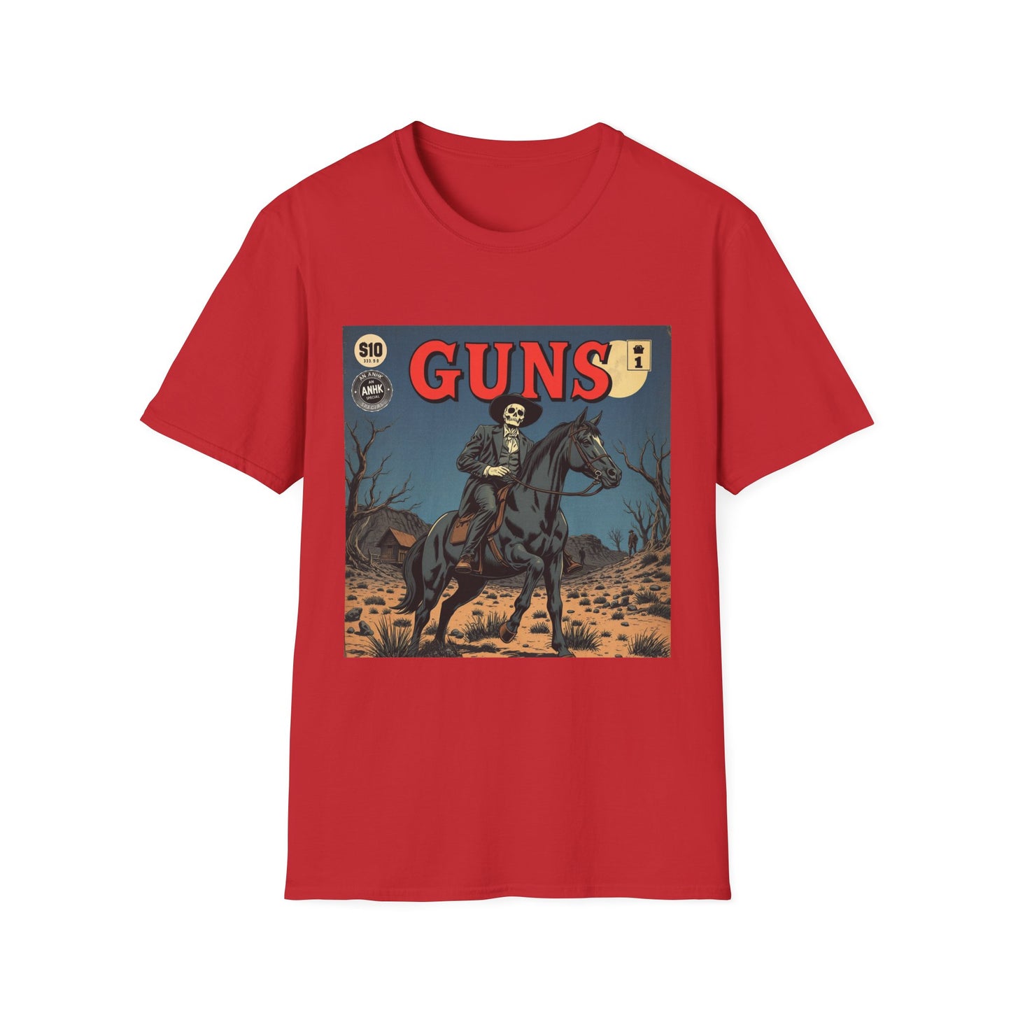 Vintage Comic Cover 'Guns' Graphic Tee