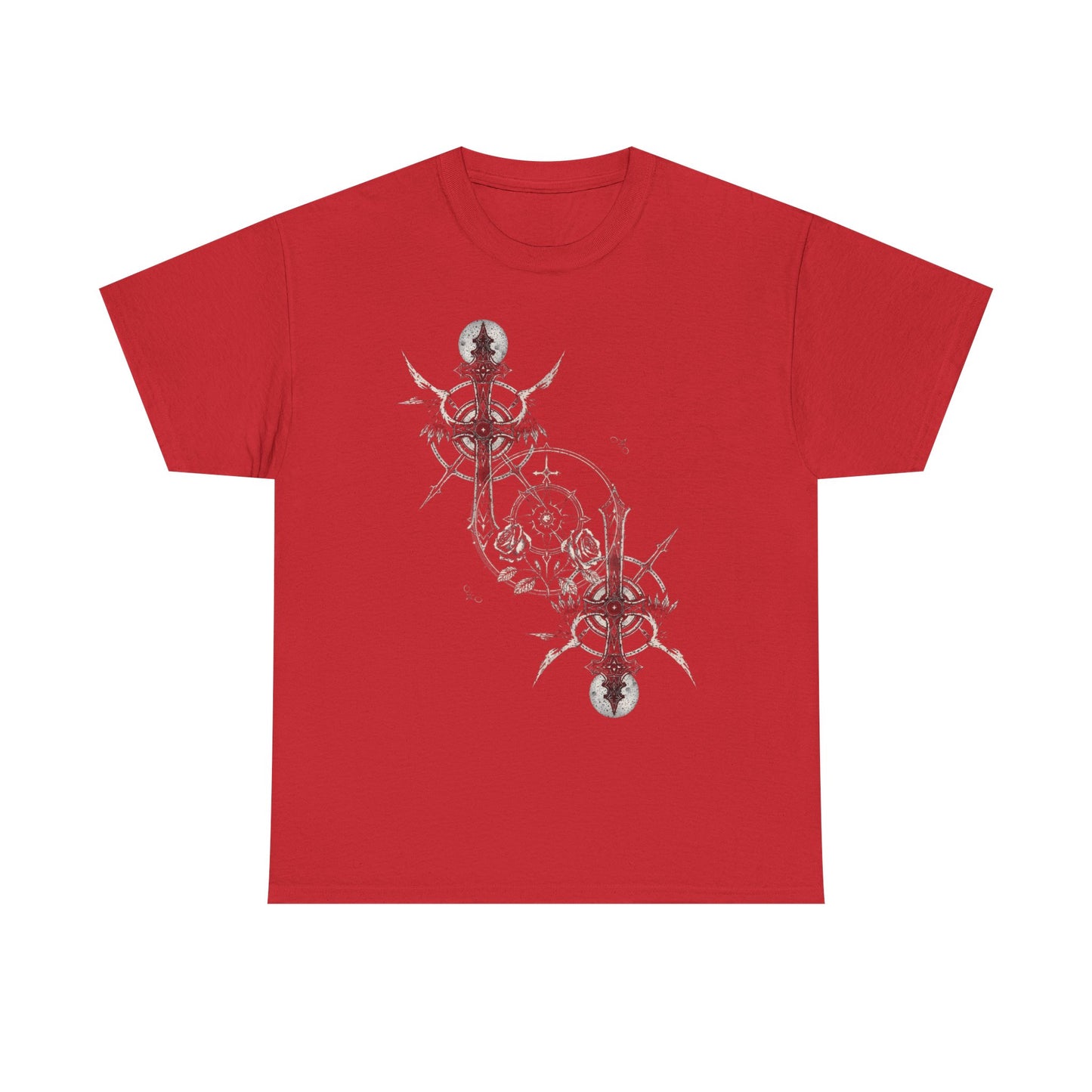 Gothic Y2k Cross Unisex Heavy Cotton Tee