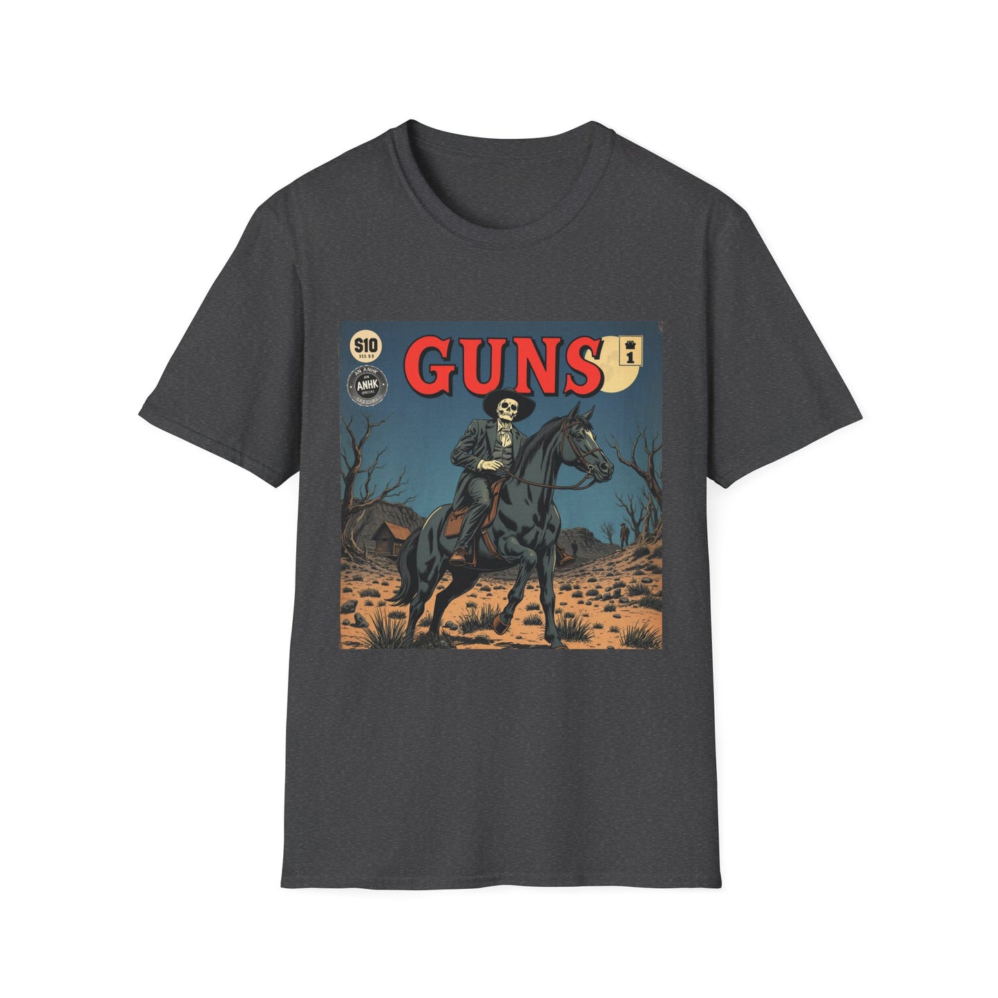Vintage Comic Cover 'Guns' Graphic Tee