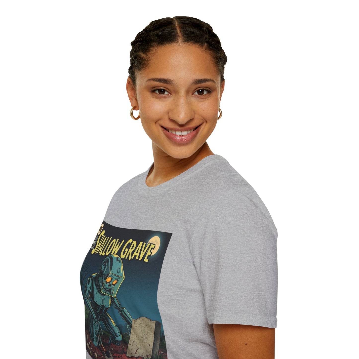 Vintage Comic Cover Shallow Grave Graphic T-Shirt