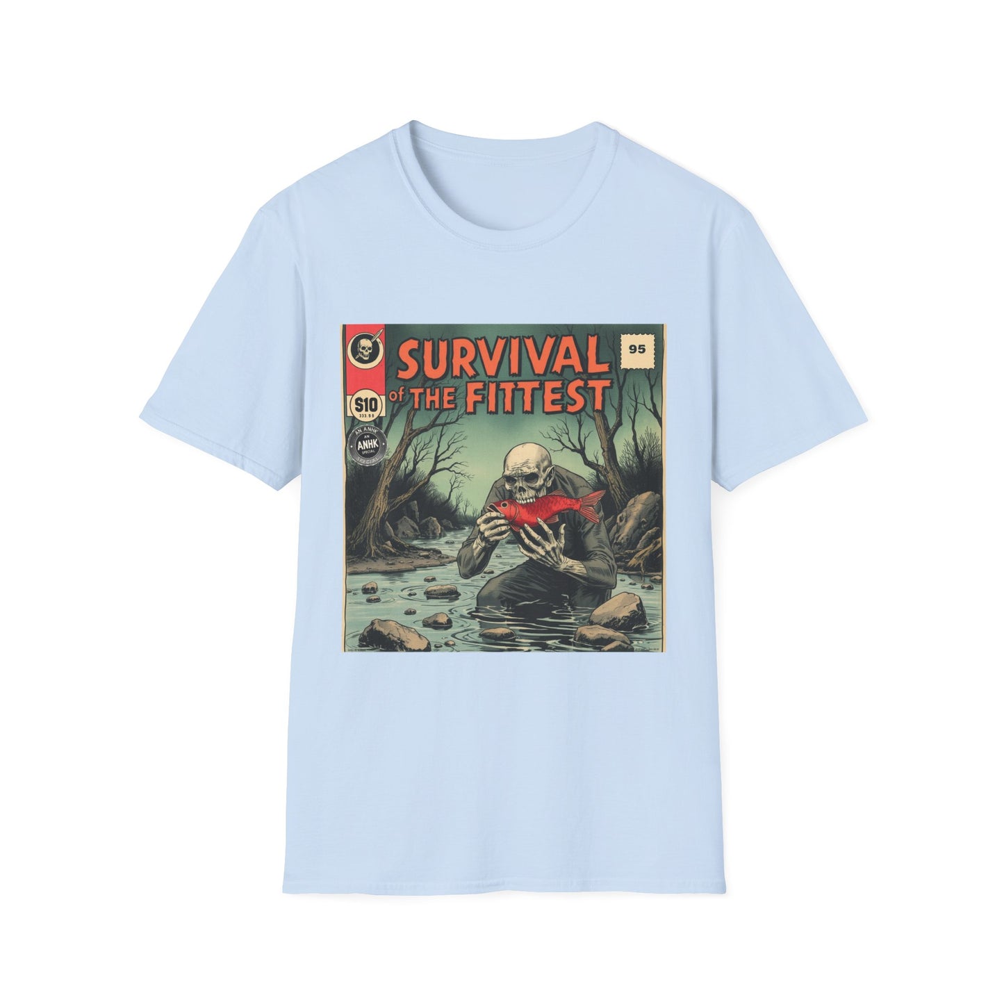 Vintage Comic Cover 'Survival' T-Shirt, Retro Style Tee