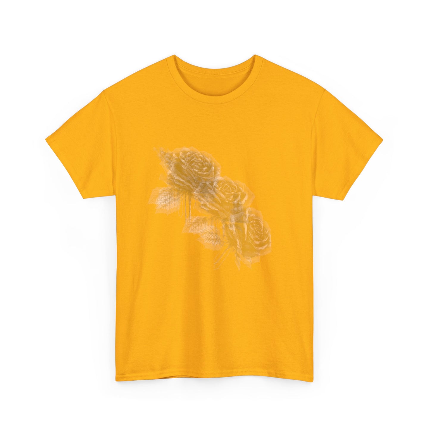 Y2k Gothic Faded Rose Unisex Heavy Cotton Tee