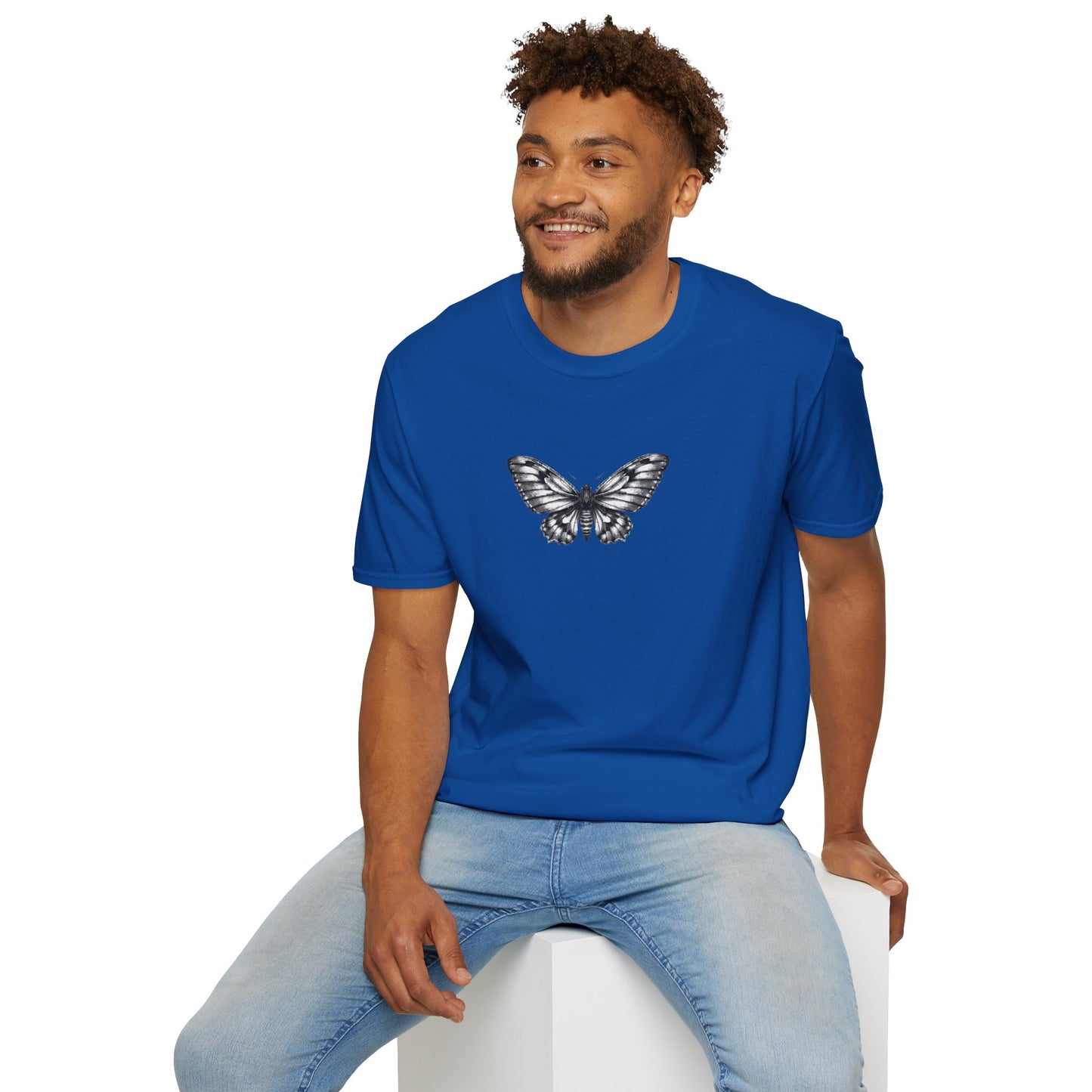 Gothic Y2k Moth Unisex Softstyle T-Shirt
