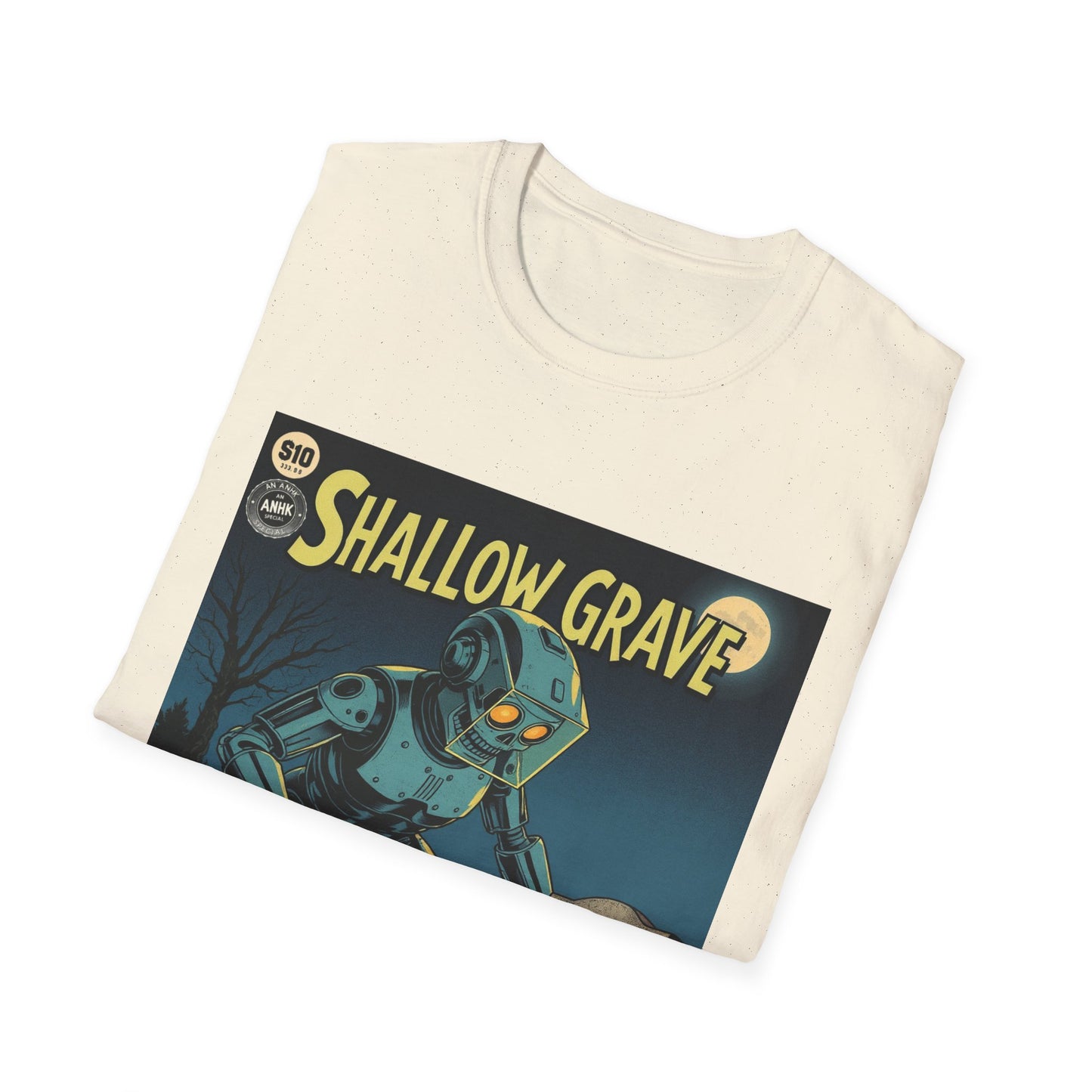 Vintage Comic Cover Shallow Grave Graphic T-Shirt