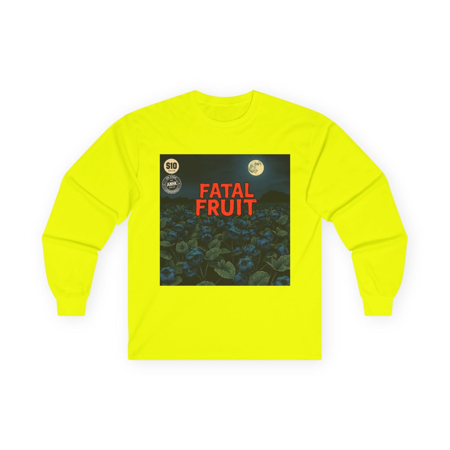 Fatal Fruit Long Sleeve Tee | Unisex Cotton T-Shirt for Casual Wear