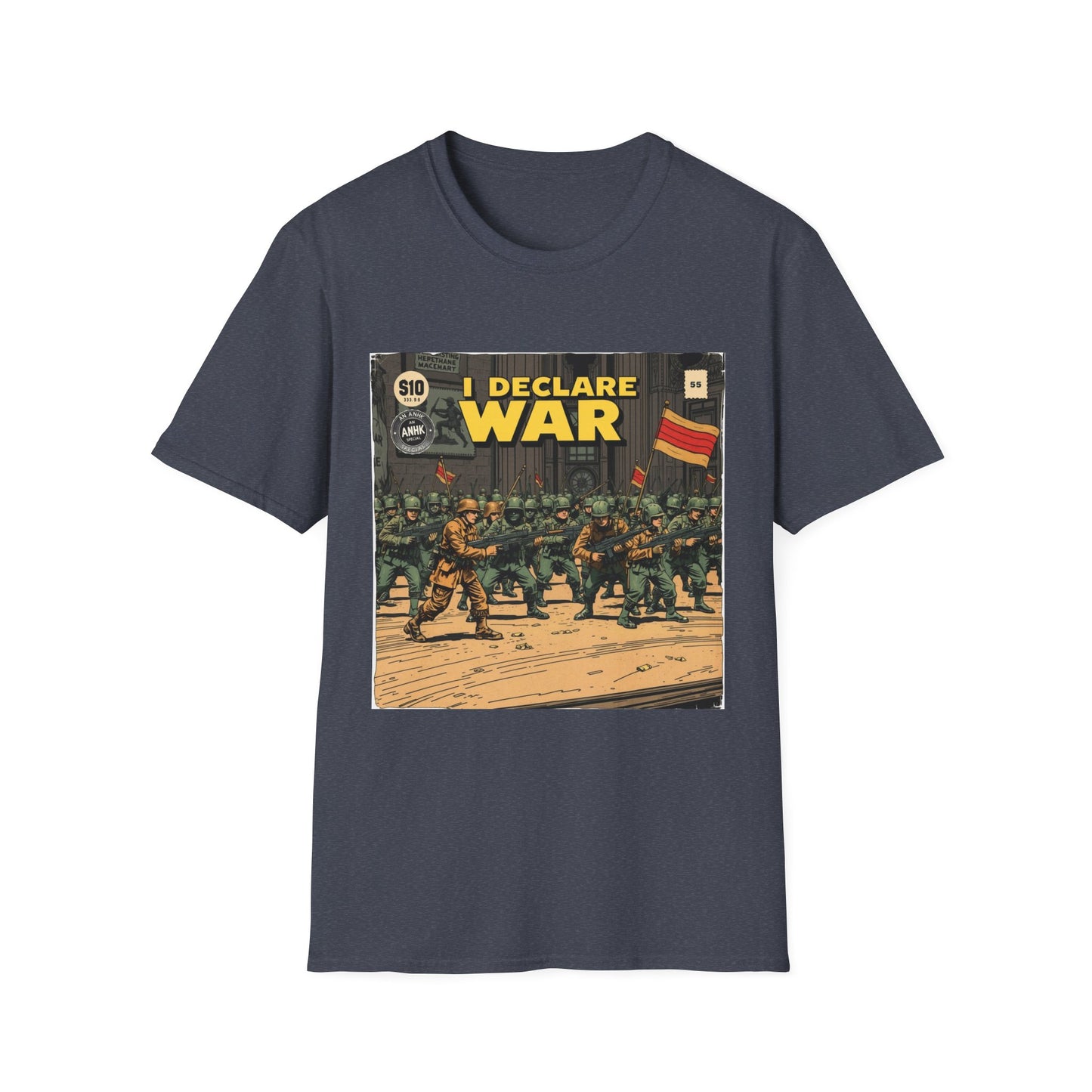 Vintage Comic Cover 'I Declare War' Graphic T-Shirt