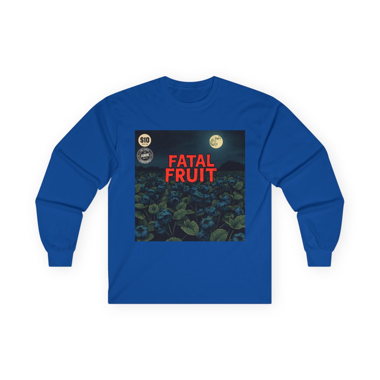 Fatal Fruit Long Sleeve Tee | Unisex Cotton T-Shirt for Casual Wear