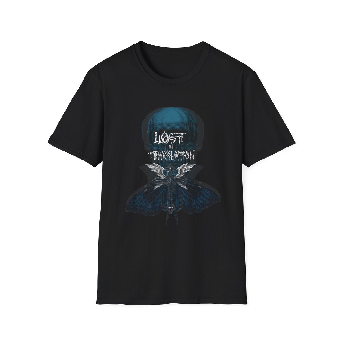 Unisex Skull And Moth T-Shirt