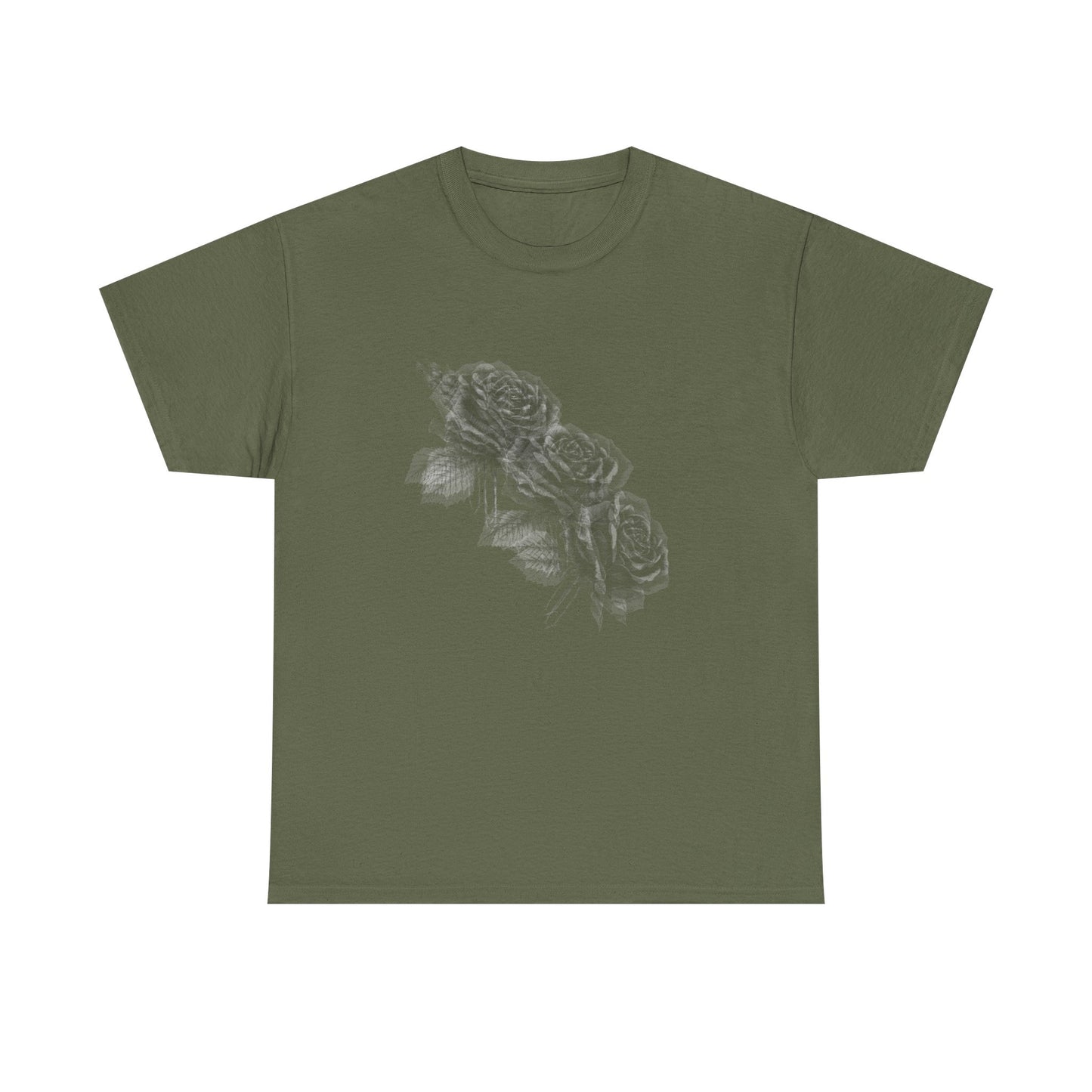 Y2k Gothic Faded Rose Unisex Heavy Cotton Tee