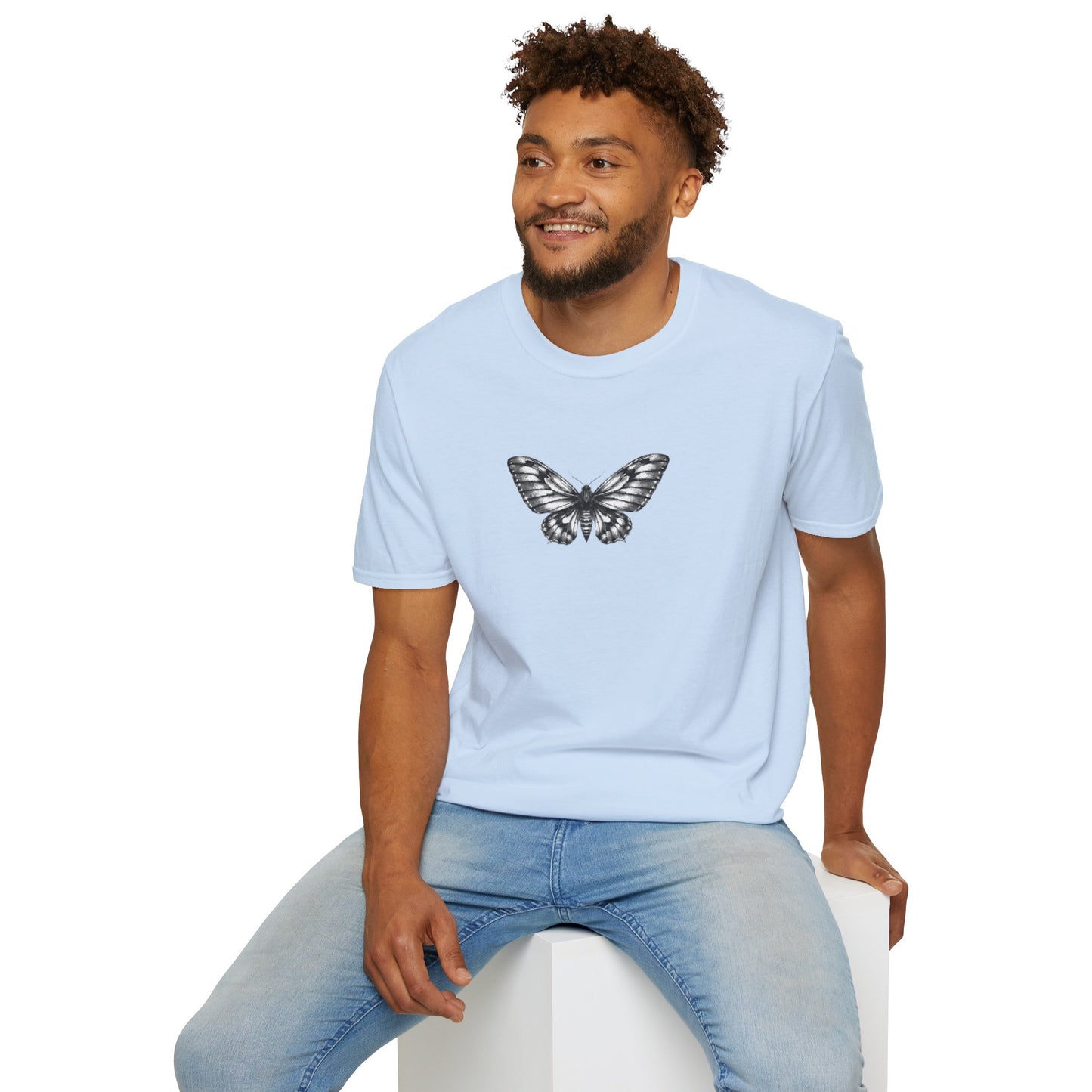 Gothic Y2k Moth Unisex Softstyle T-Shirt
