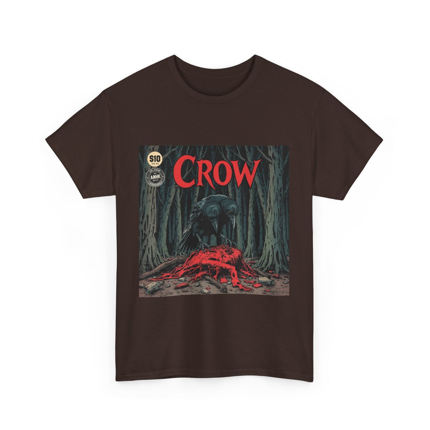 Vintage Comic Cover Crow Graphic Tee