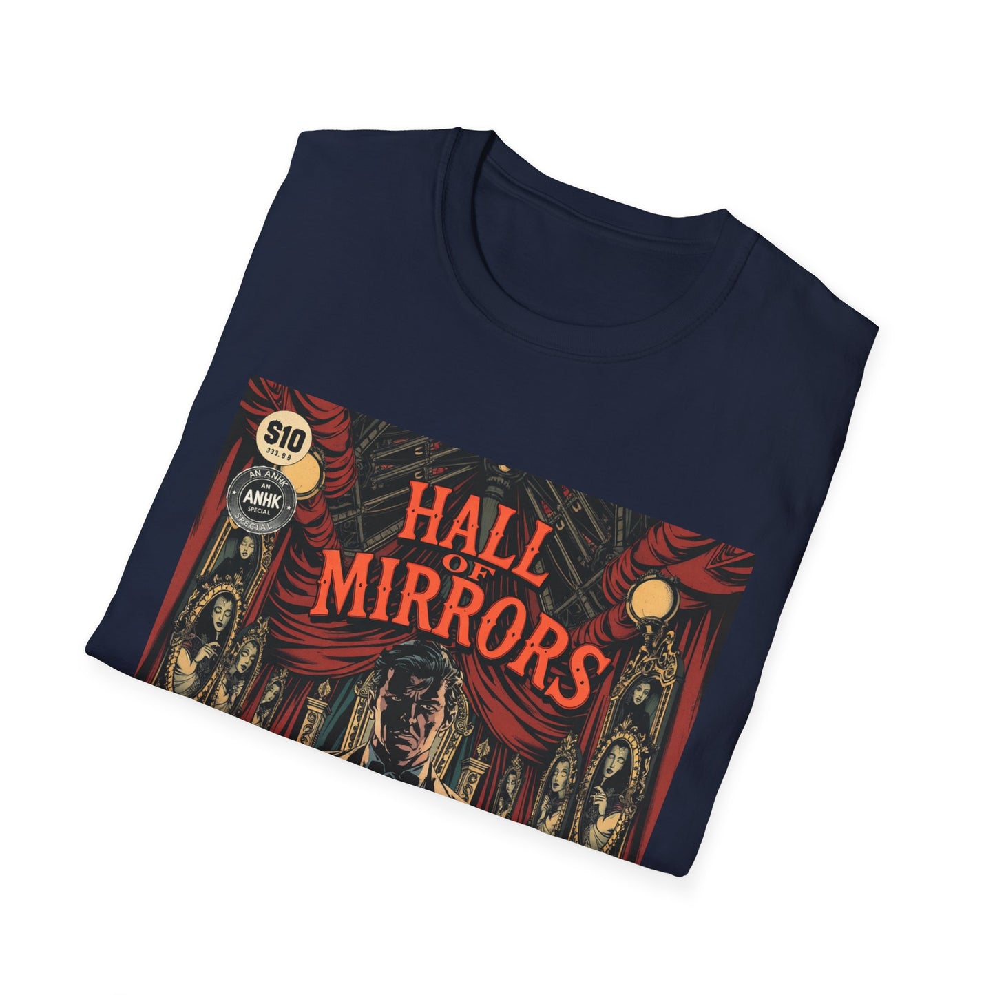 Vintage Comic Cover 'Hall of Mirrors' T-Shirt