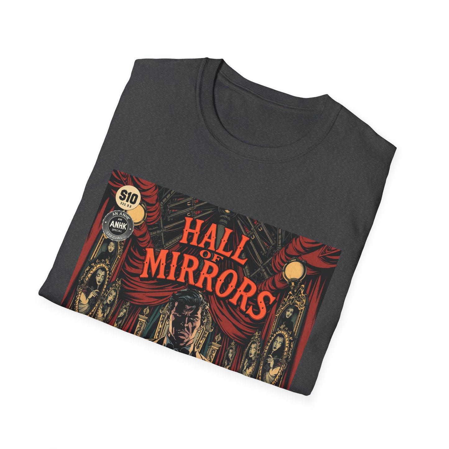 Vintage Comic Cover 'Hall of Mirrors' T-Shirt