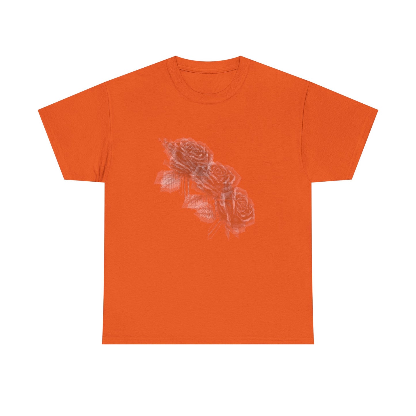 Y2k Gothic Faded Rose Unisex Heavy Cotton Tee