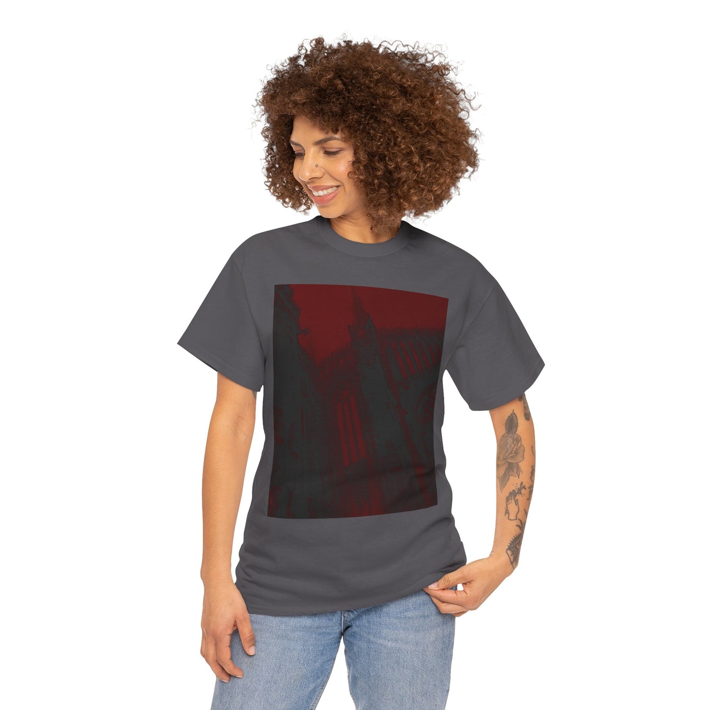 Red Sky Cathedral Print Tee