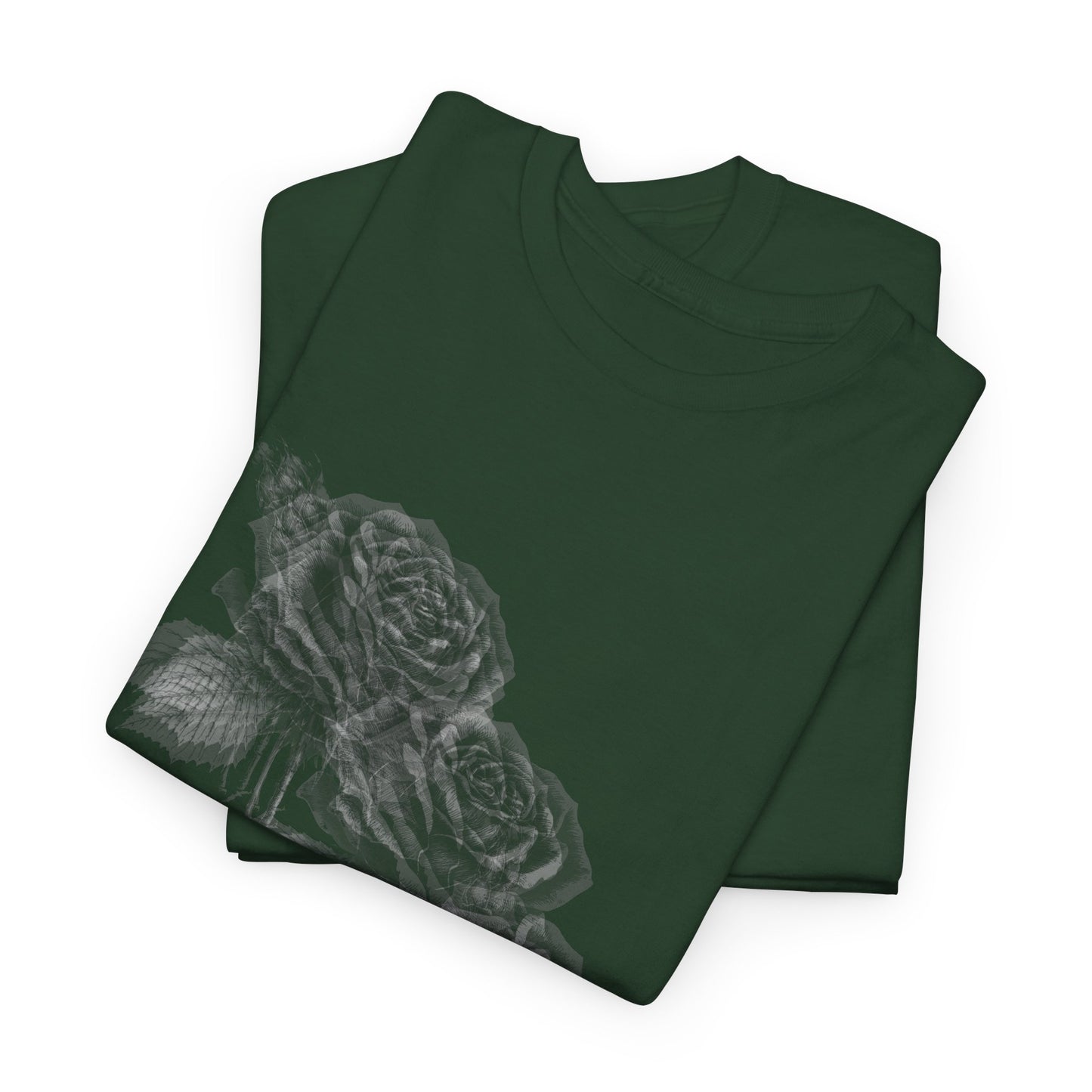 Y2k Gothic Faded Rose Unisex Heavy Cotton Tee