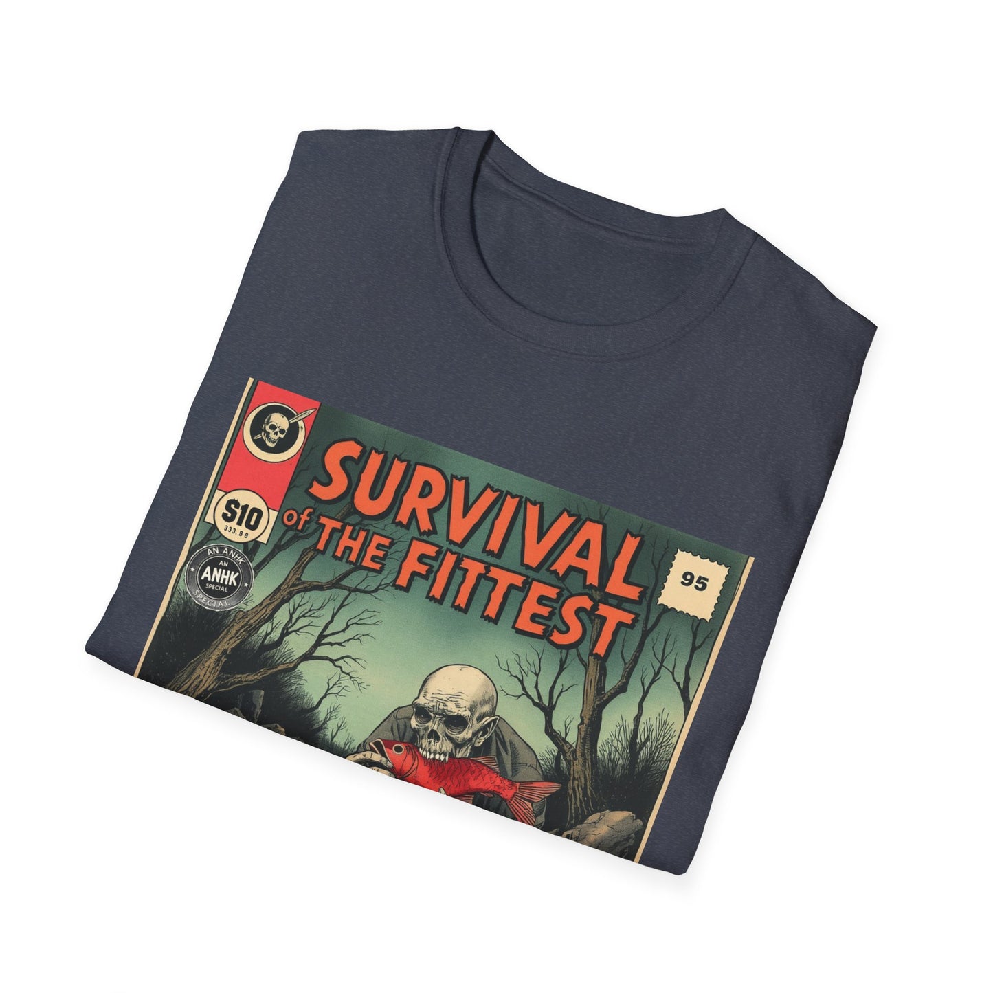 Vintage Comic Cover 'Survival' T-Shirt, Retro Style Tee