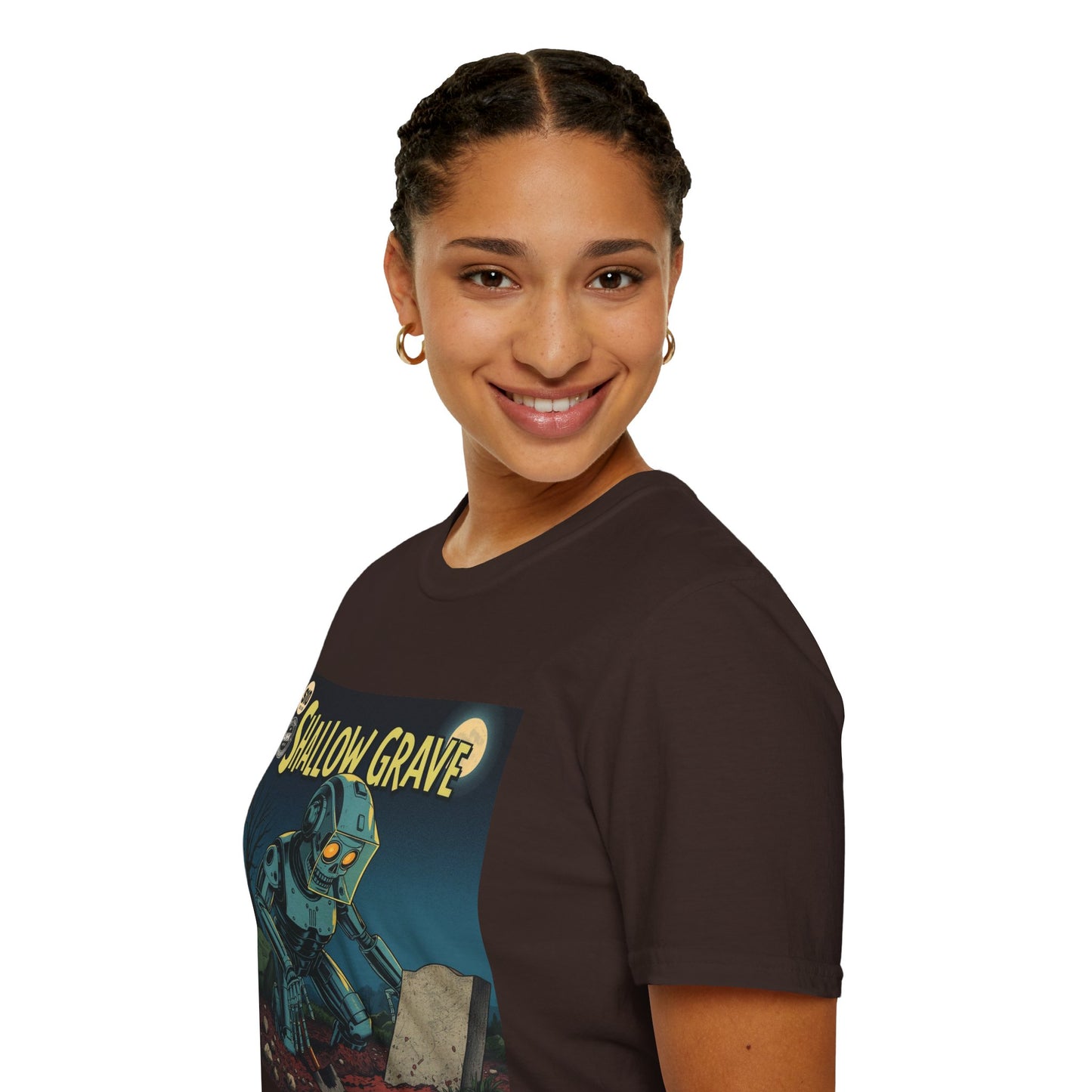 Vintage Comic Cover Shallow Grave Graphic T-Shirt